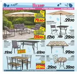 Anteprima del volantino SuperConveniente volantino Misterbianco valido a partire dal 27.03.2026 | Pagina: 29 | Prodotti: Ombrellone, Braccioli, Tavolo, Sedia