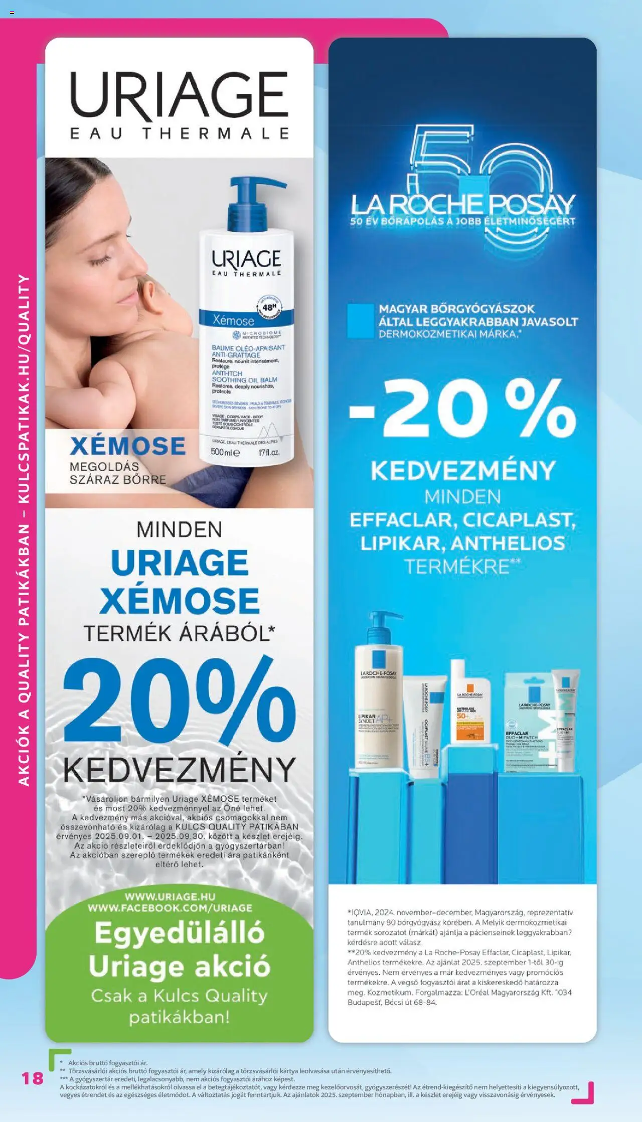 Kulcs Patika akciós ujság - amely érvényes a következő dátumtól: 01.08.2025 | Oldal: 18 | Termékek: Body