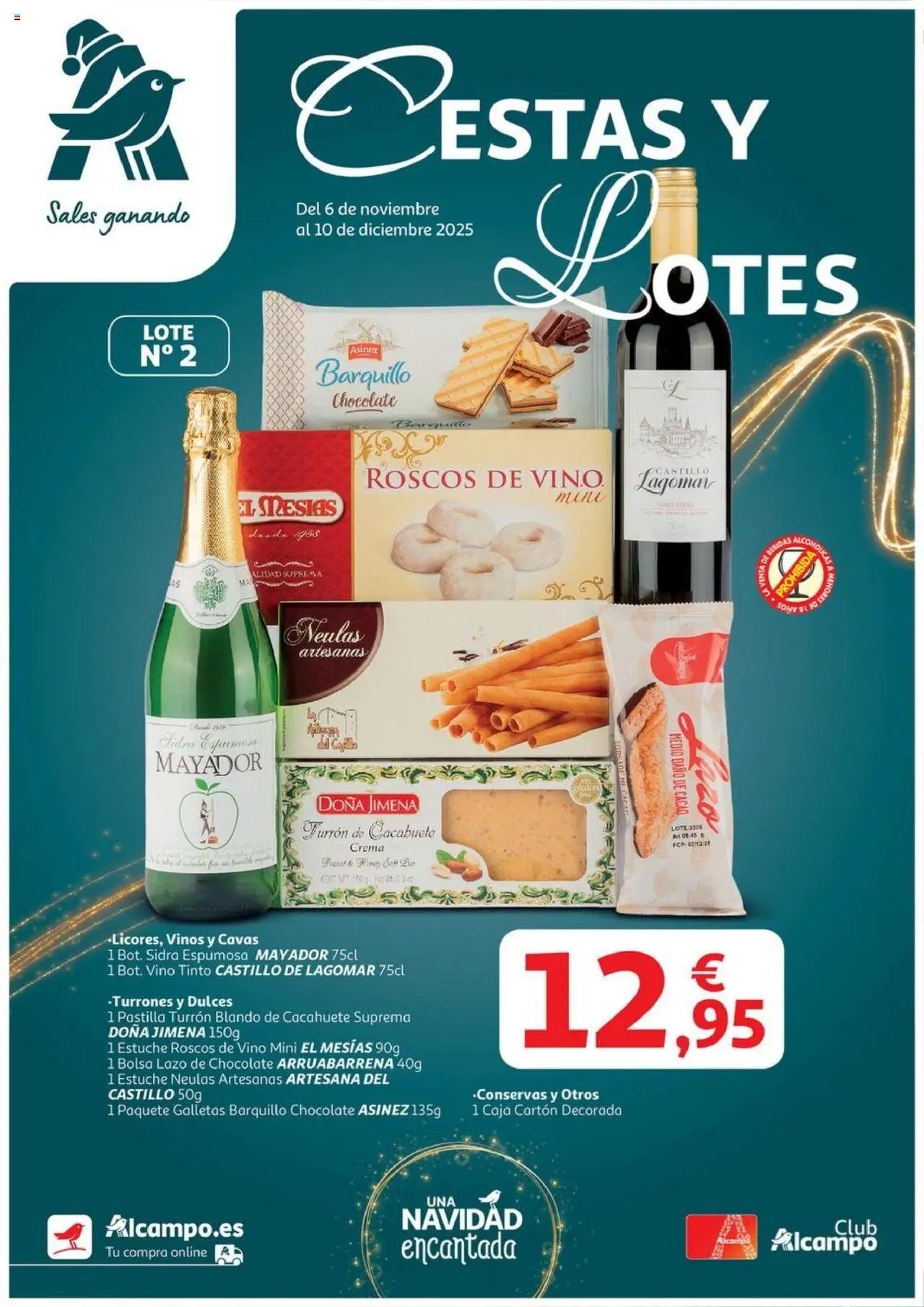 Alcampo - Alicante y Murcia │ válido desde el 06.11.2025 | Página: 1 | Productos: Chocolate, Bolsa, Φρυγανιές σικάλεως, Caja