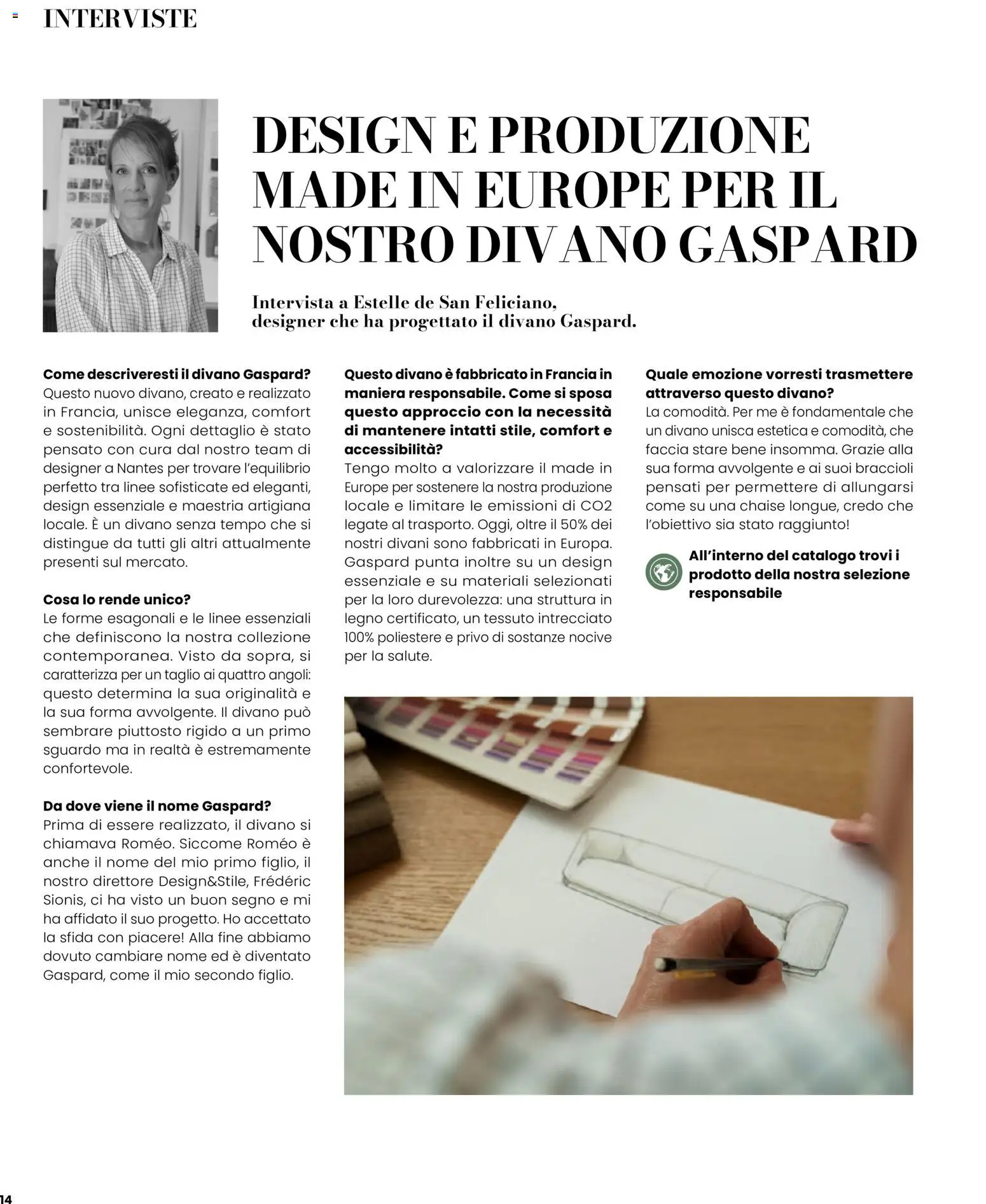 Volantino Maisons du Monde del 12.02.2026 | Pagina: 14 | Prodotti: Braccioli, Divano