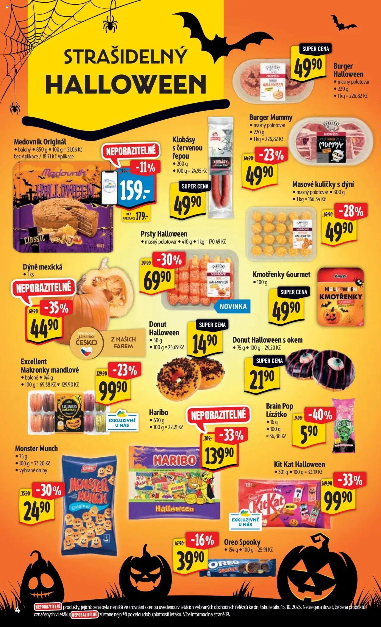 Albert leták - Hypermarket od 22.10.2025 | Strana: 10 | Produkty: Donut, Monster, Makronky, Klobásy