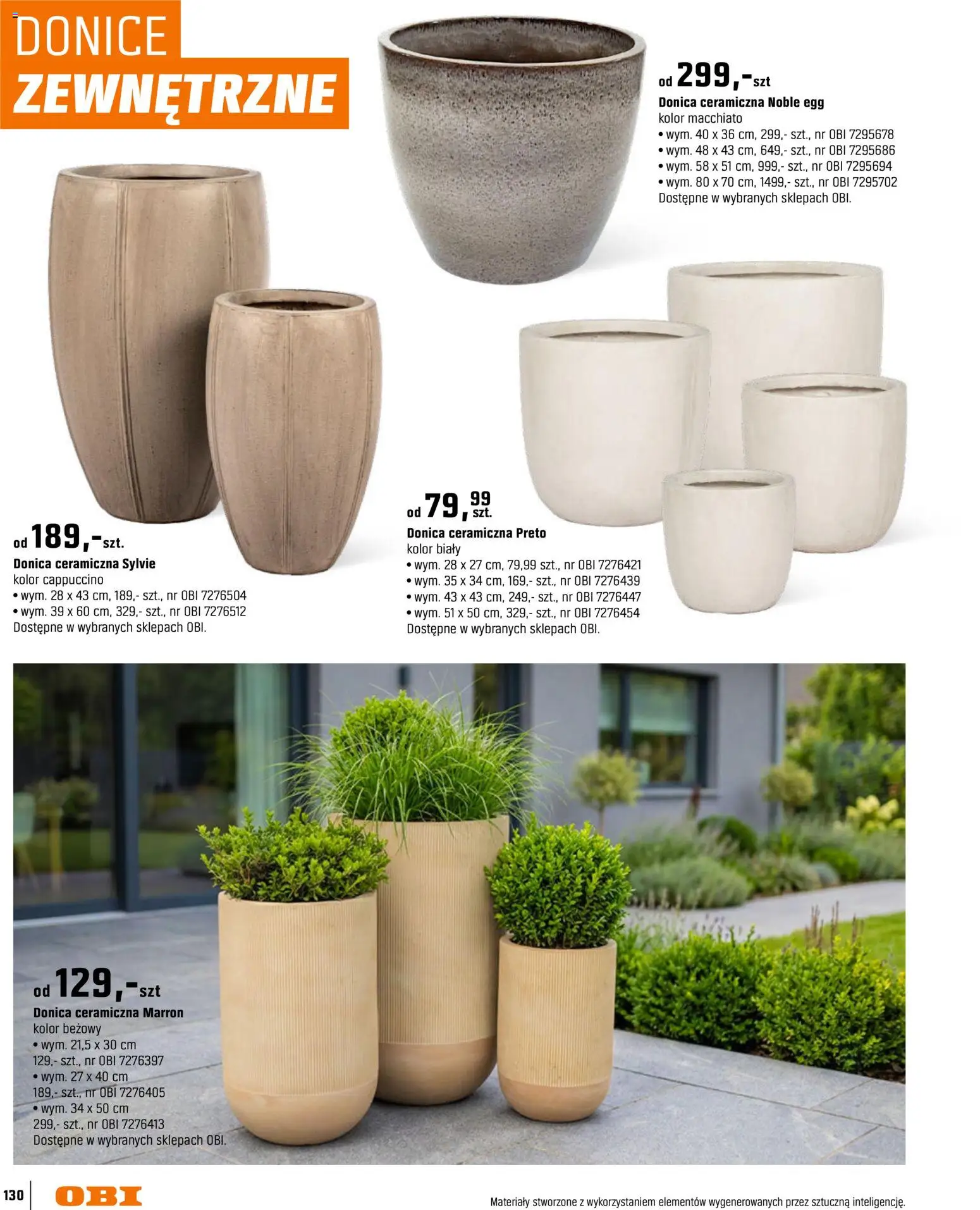 OBI gazetka - Ogród od 11.03.2026 | Strona: 130 | Produkty: Cappuccino