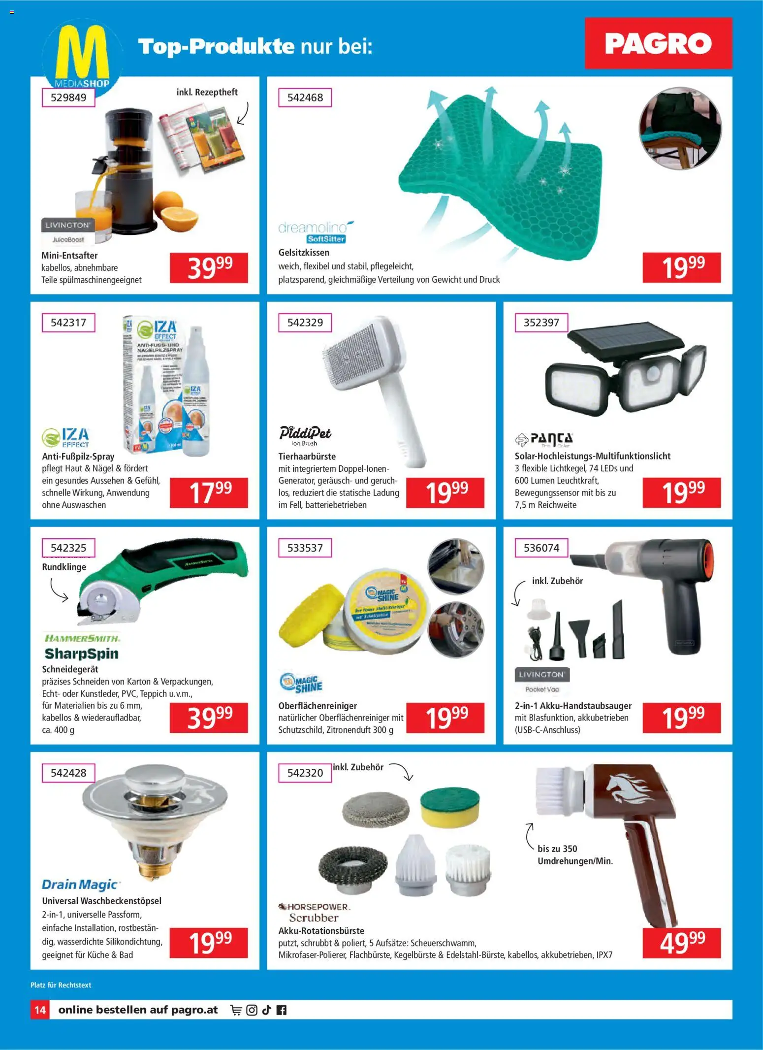 Pagro-Diskont Flugblatt gültig ab 08.01.2026 | Seite: 14 | Produkte: Gewicht, Bad, Teppich