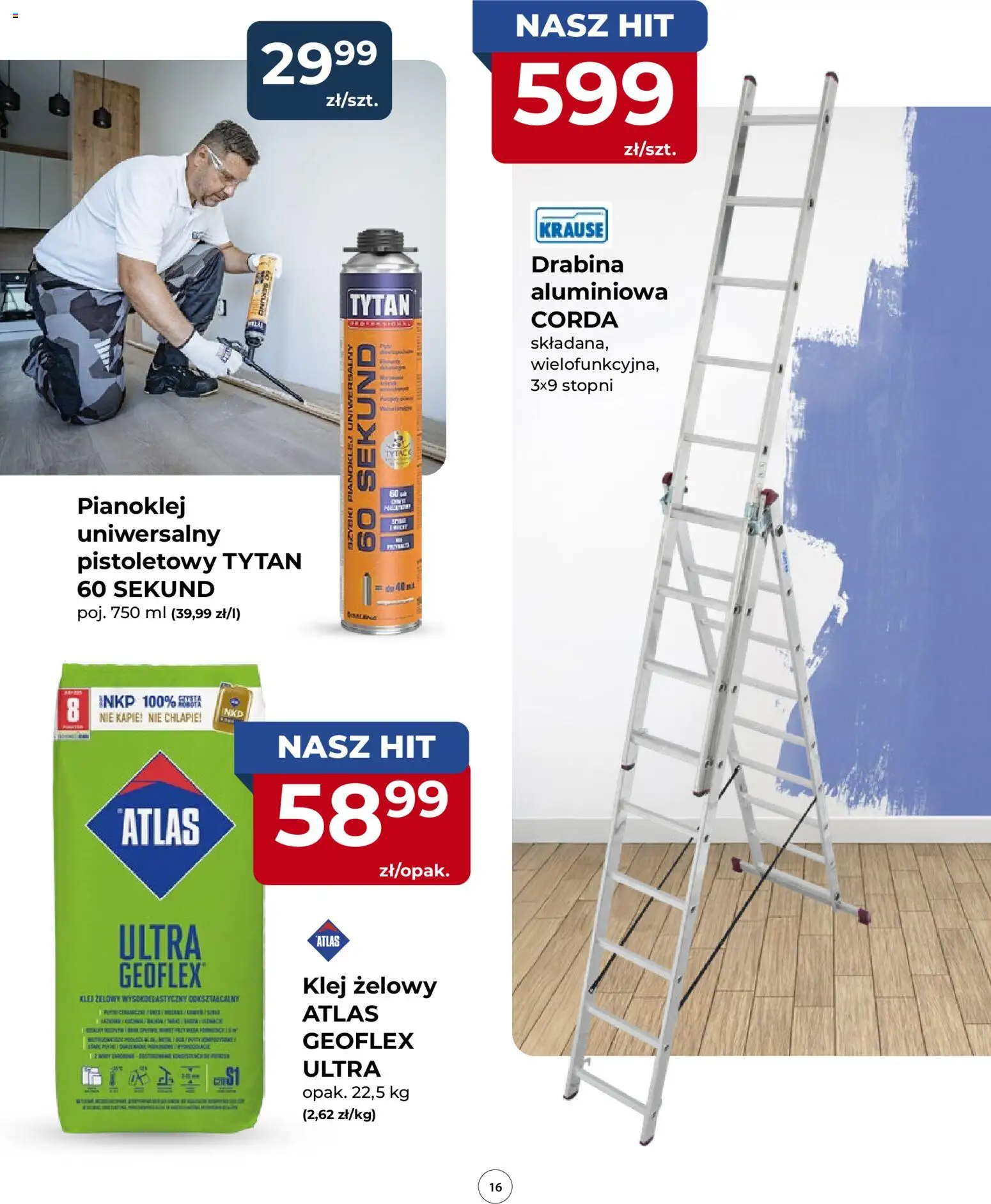 Mrówka gazetka od 12.03.2026 | Strona: 16 | Produkty: Drabina