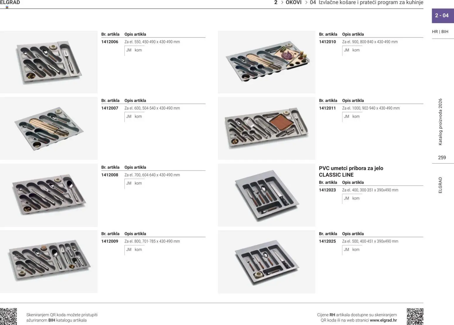 Elgrad katalog | vrijedi od 02.04.2026 | Stranica: 18 | Proizvodi: Košare