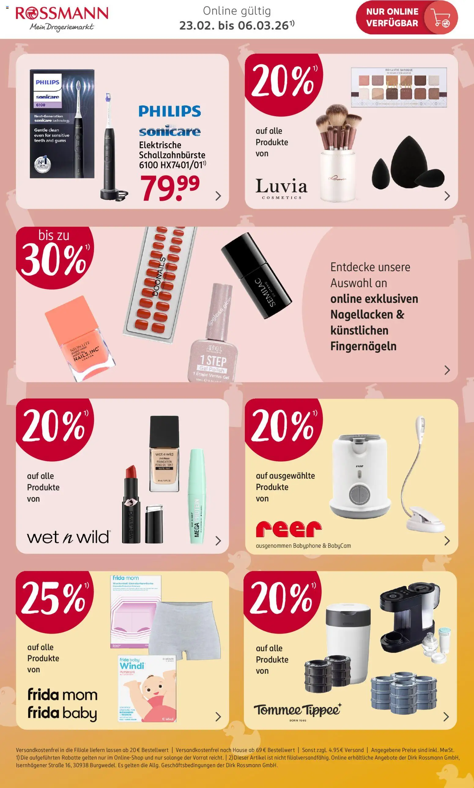 Rossmann Onlineprospekt – gültig ab 23.02.2026 | Seite: 2 | Produkte: Öl, Lipgloss, Nagellack, Foundation