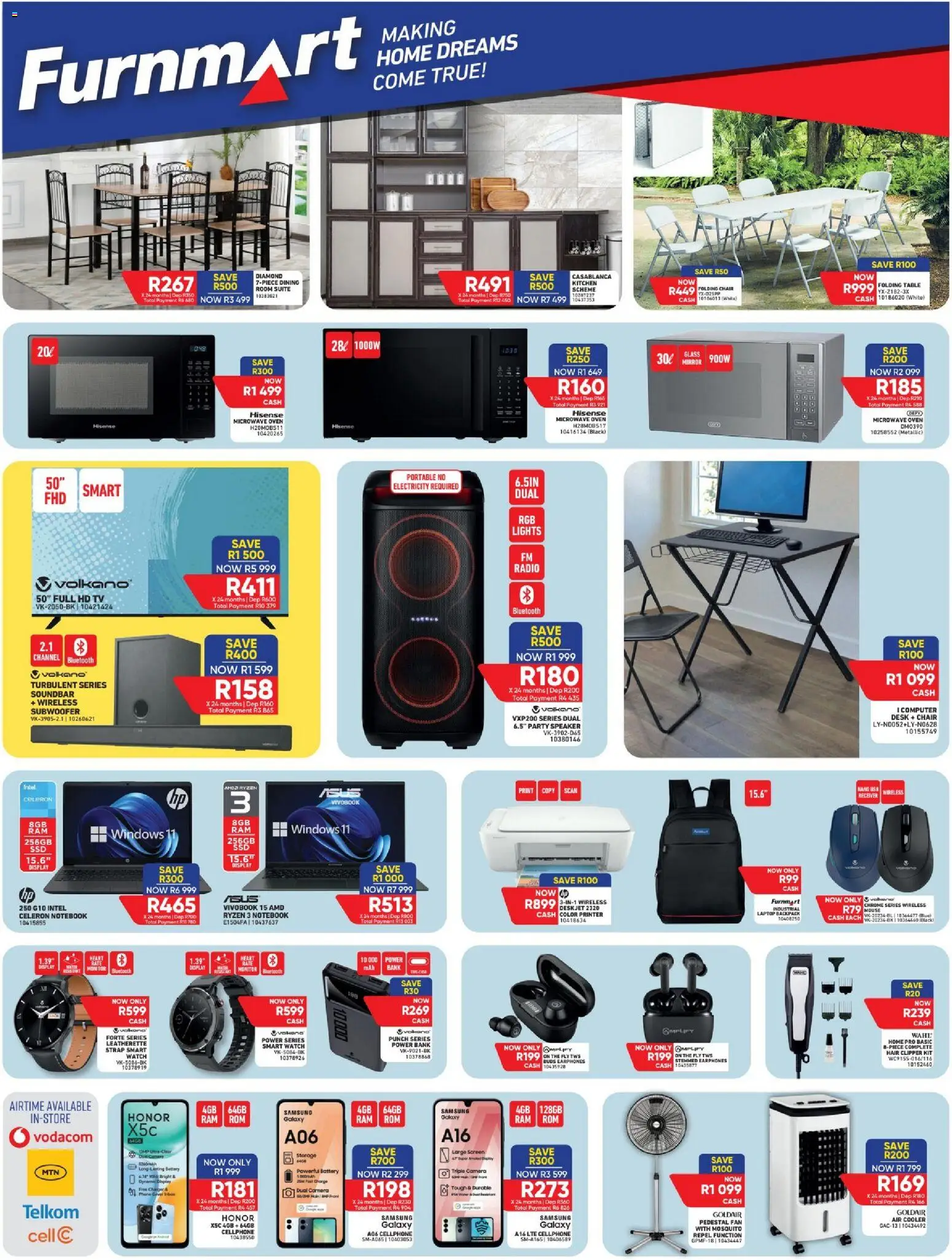 New Furnmart catalogue – valid from 02.01.2026 | Page: 3 | Products: TV, Table, Chair, Subwoofer