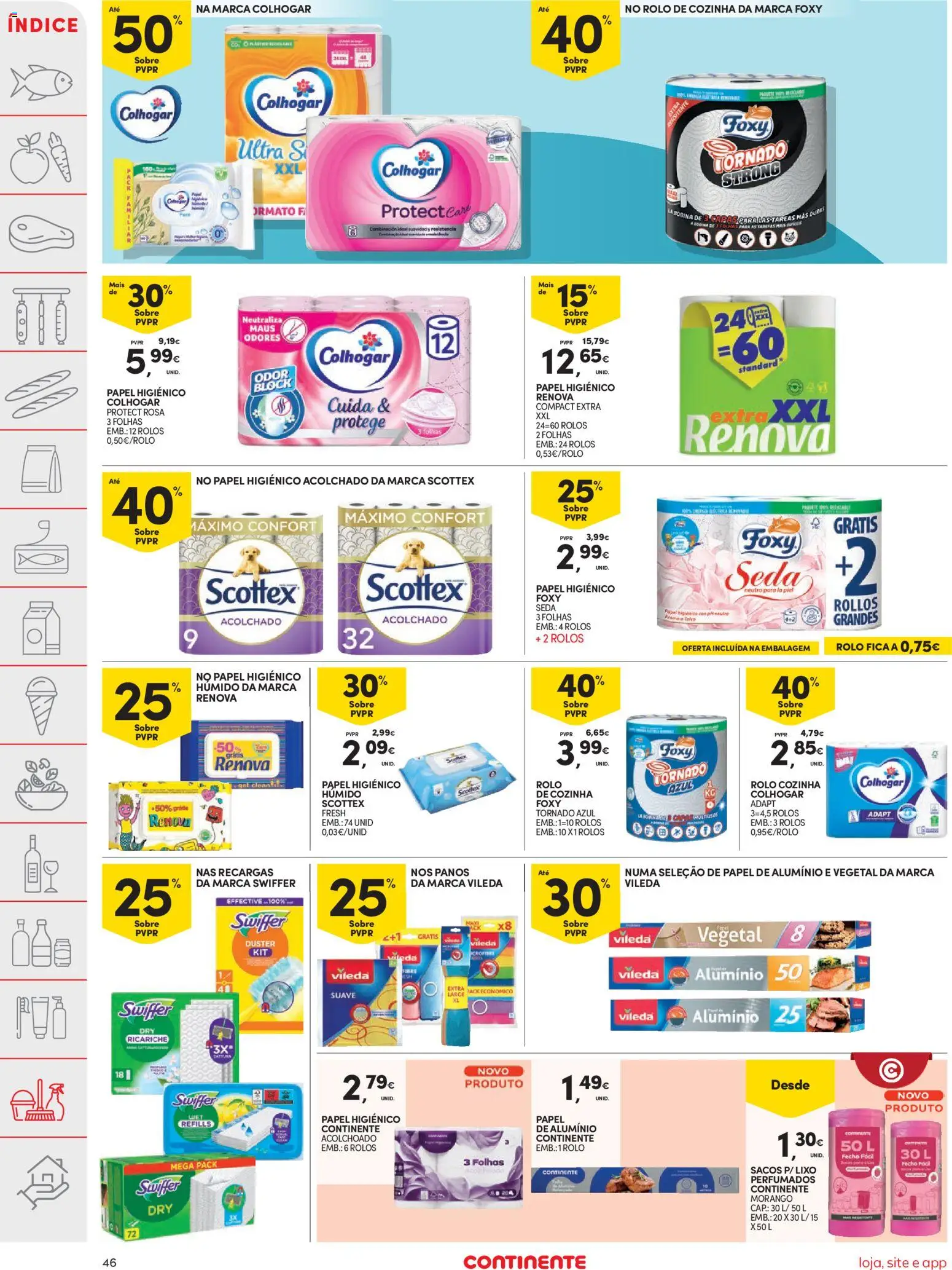 Continente folheto │ válido de 20.01.2026 | Página: 46 | Produtos: Papel higiénico, Papel de alumínio