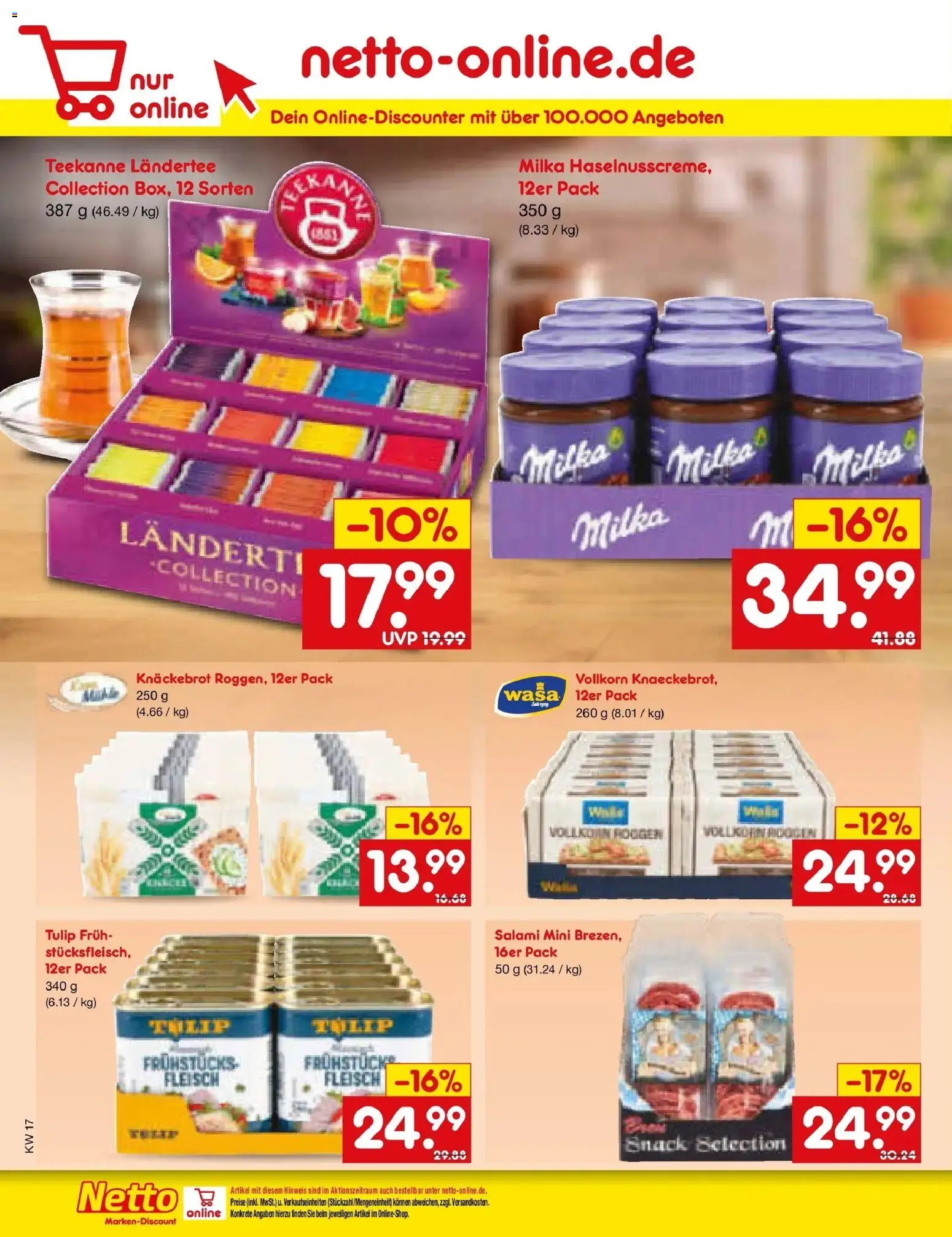 Netto Marken-Discount Prospekt Augustusburg	 – gültig ab 20.04.2026 | Seite: 26 | Produkte: Milka, Teekanne, Salami, Fleisch