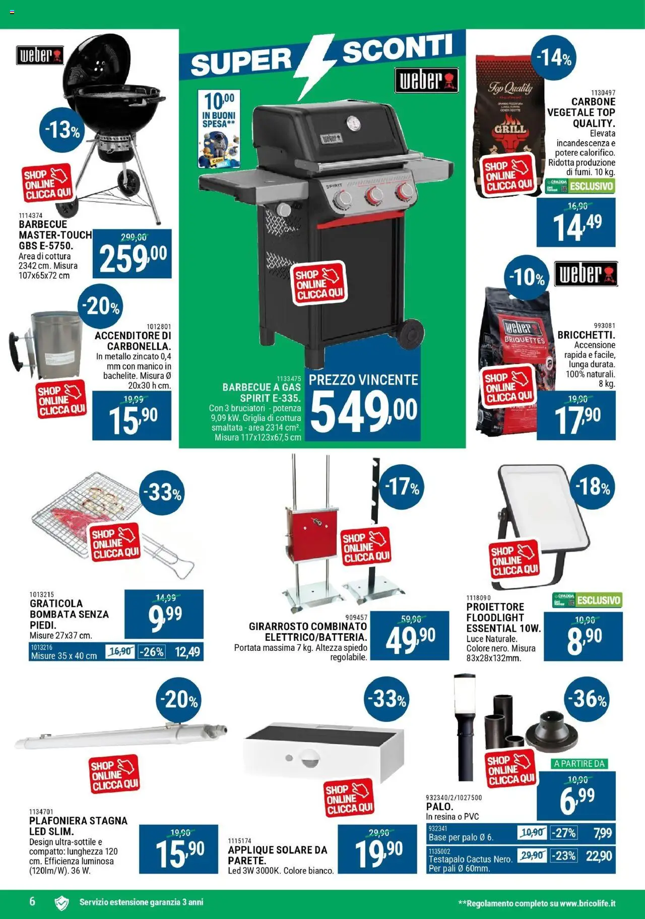 Volantino CFadda del 30.07.2025 | Pagina: 6 | Prodotti: Barbecue, Barbecue a gas, Griglia, Cactus