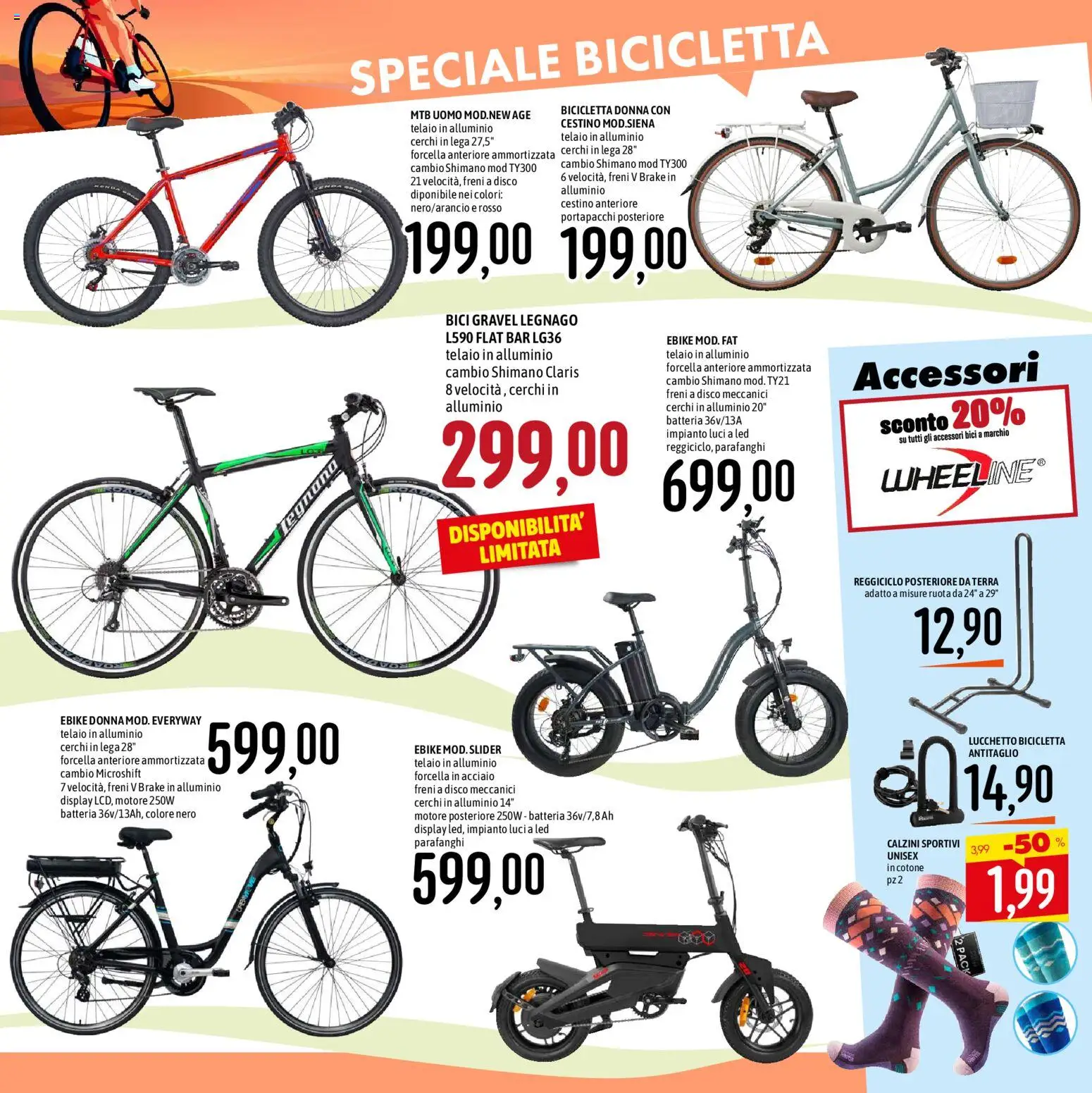 Volantino Emisfero del 09.04.2026 | Pagina: 25 | Prodotti: Calzini, Disco, Alluminio, Cestino