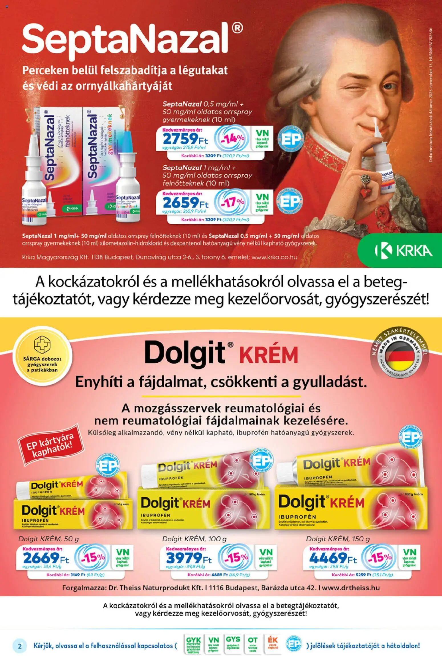 Gyöngy Patikák akciós ujság - amely érvényes a következő dátumtól: 01.01.2026 | Oldal: 2 | Termékek: Gyógyszerek