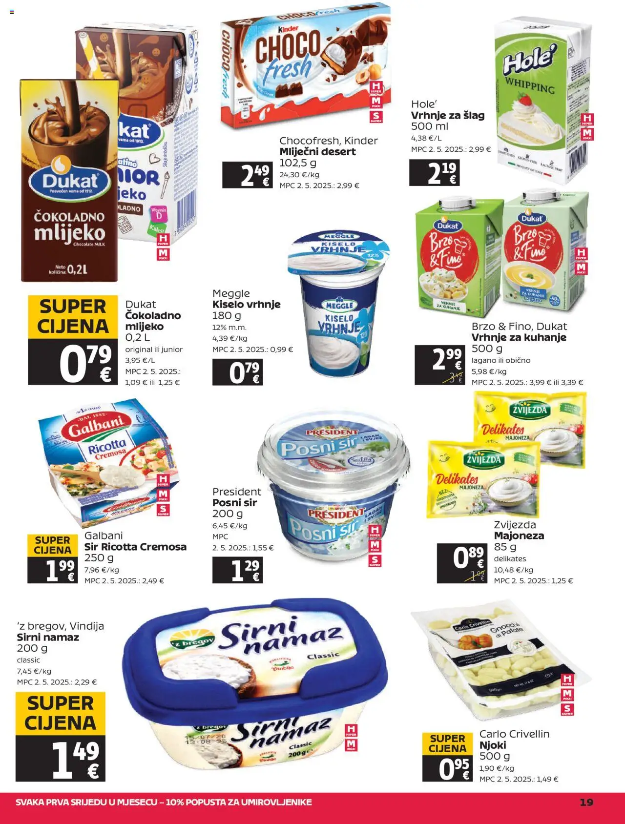 Tommy katalog | vrijedi od 31.07.2025 | Stranica: 19 | Proizvodi: Vrhnje za šlag, Sir, Majoneza, Šlag