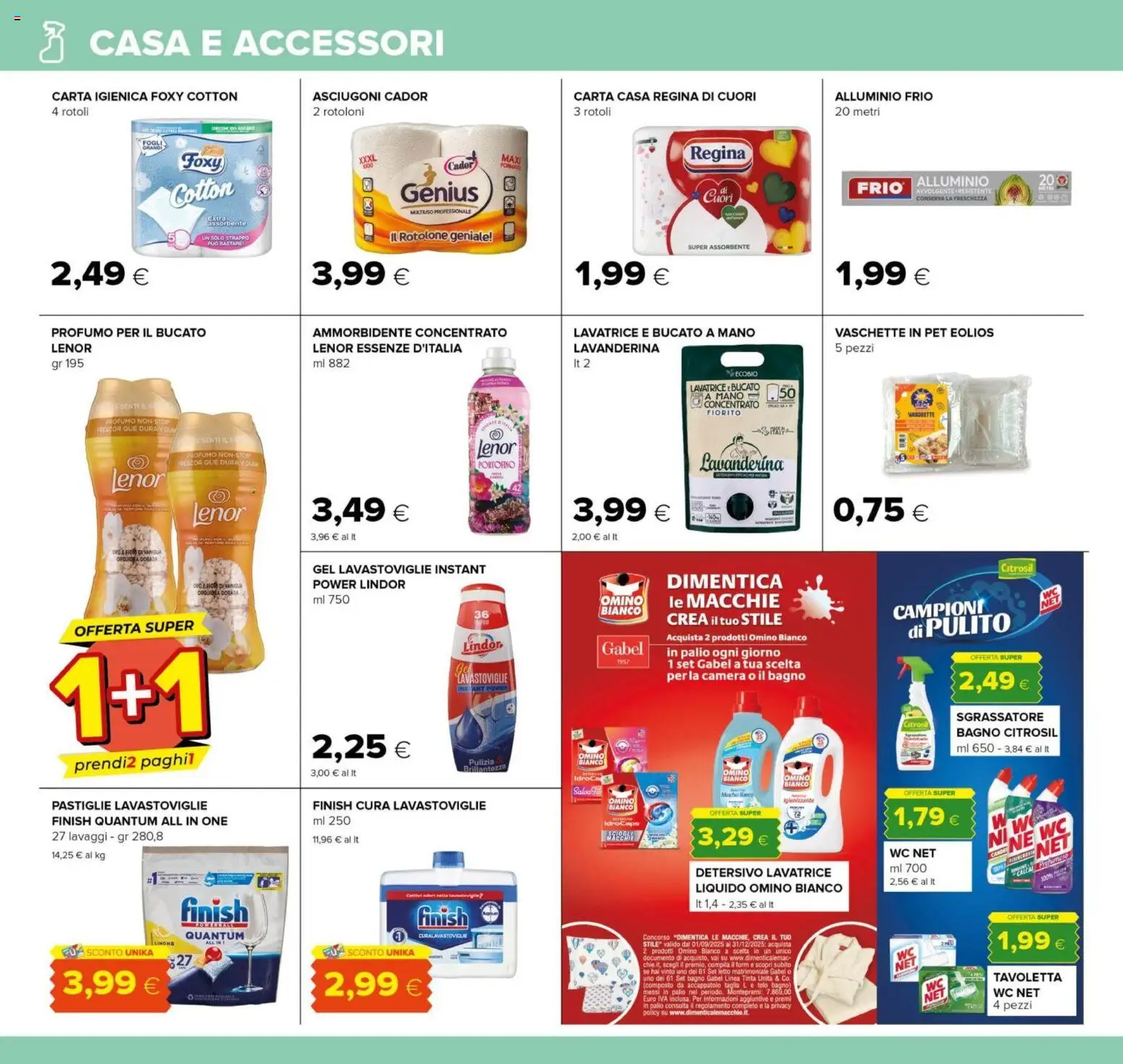 Volantino Oasi del 23.10.2025 | Pagina: 28 | Prodotti: Sgrassatore, Alluminio, Vaschette, Profumo