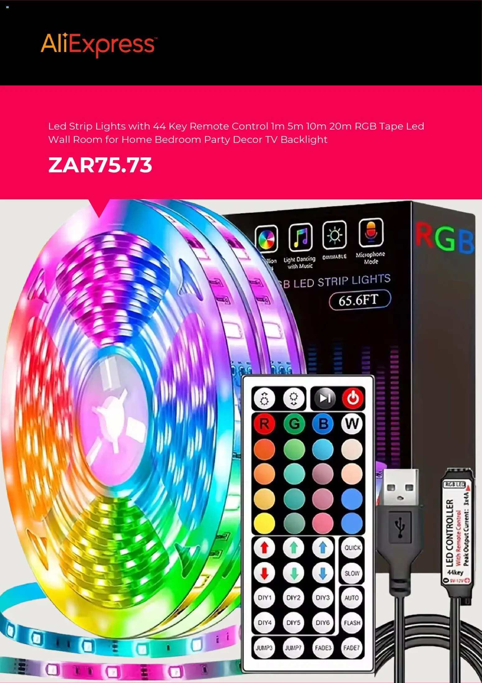 New AliExpress catalogue – valid from 20.11.2025 | Page: 8 | Products: TV, Light, Remote, Tape