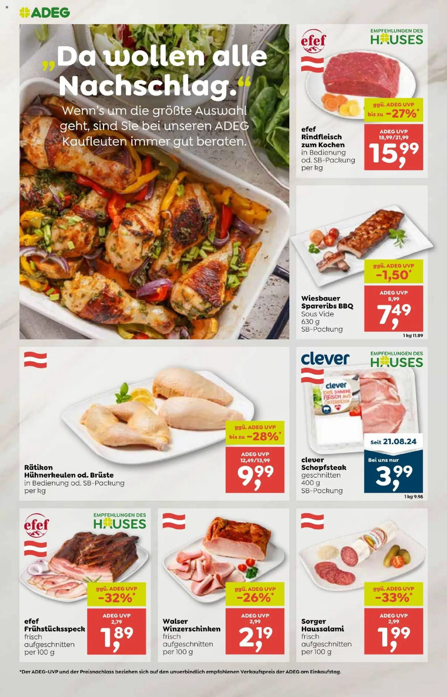 ADEG Vorarlberg gültig ab 15.01.2026 | Seite: 8 | Produkte: Rindfleisch