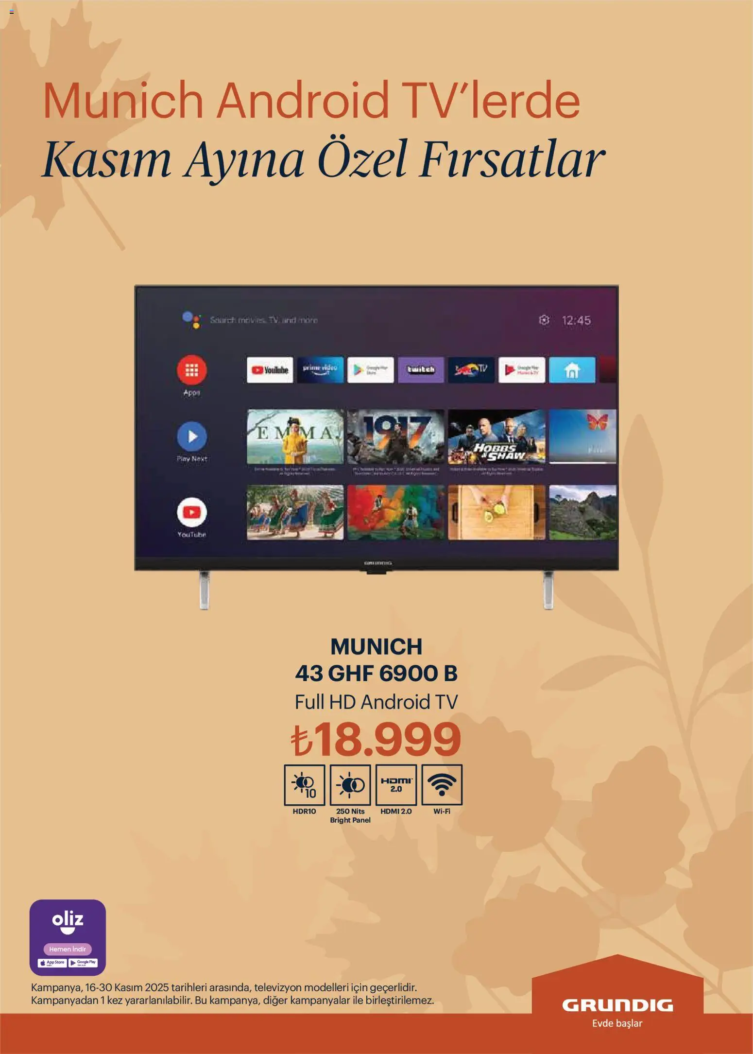Arçelik Katalog - 16.11.2025 tarihinden itibaren geçerlidir | Sayfa: 99 | Ürünler: TV, Televizyon, Video