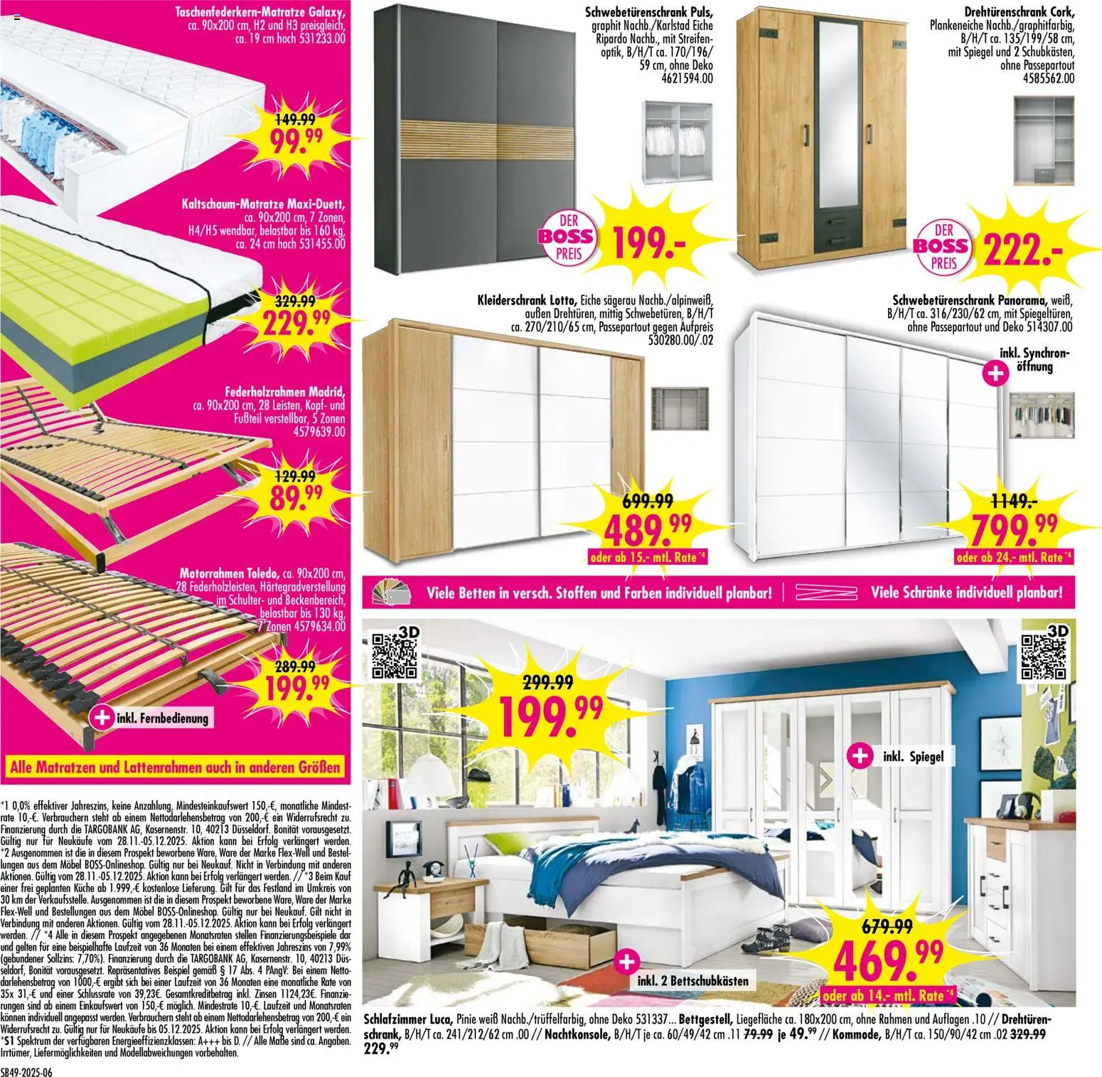 SB Möbel Boss Prospekt Wittlich – gültig ab 28.11.2025 | Seite: 6 | Produkte: Kleiderschrank, Schwebetürenschrank, Drehtürenschrank, Küche