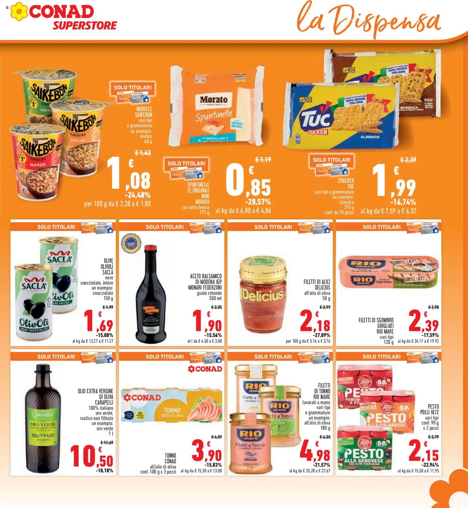 Volantino Conad del 20.11.2025 | Pagina: 19 | Prodotti: Manzo, Latte, Olive, Alici