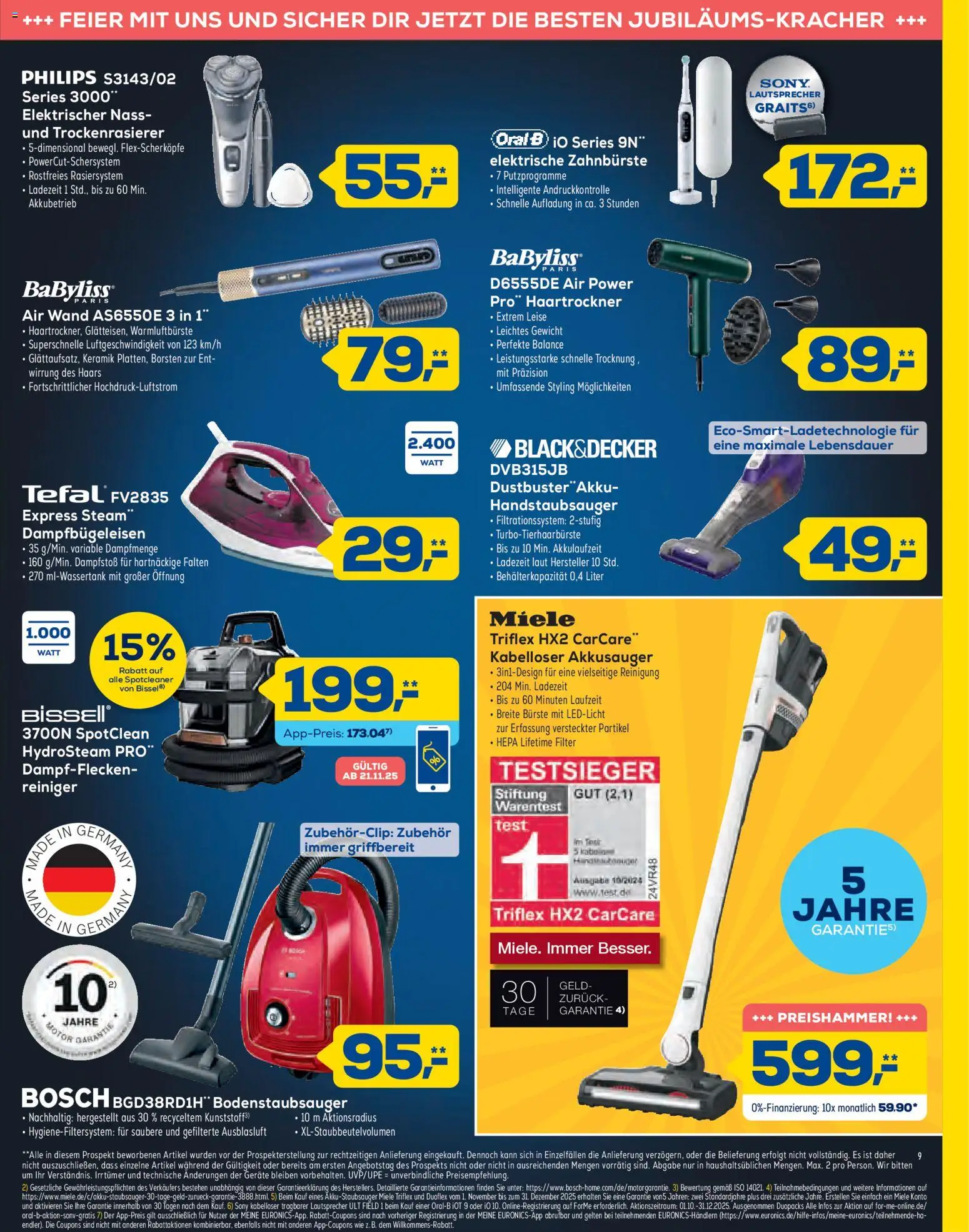 Euronics - Black Friday – gültig ab 19.11.2025 | Seite: 9 | Produkte: Bosch, Elektrische zahnbürste, Bürste, Zahnbürste