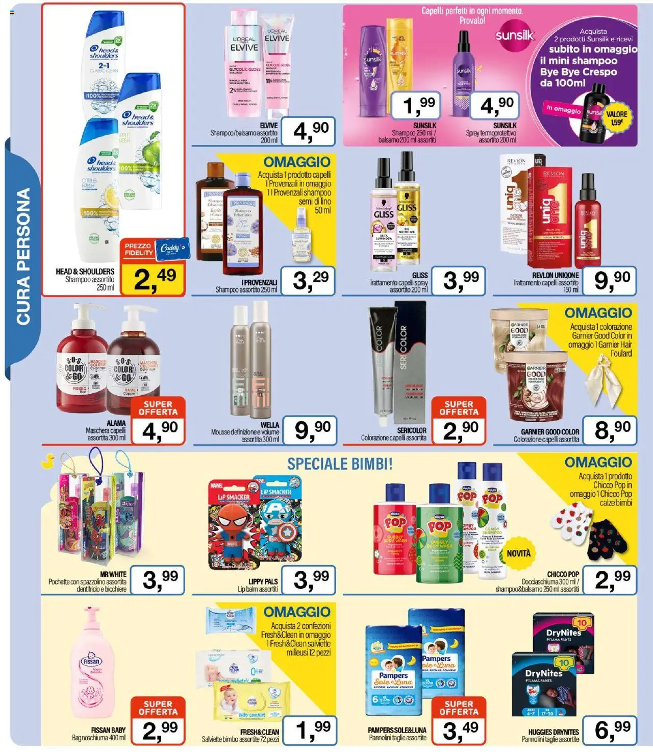 Volantino Caddy's del 11.09.2025 | Pagina: 10 | Prodotti: Balsamo, Maschera, Pannolini, Pampers
