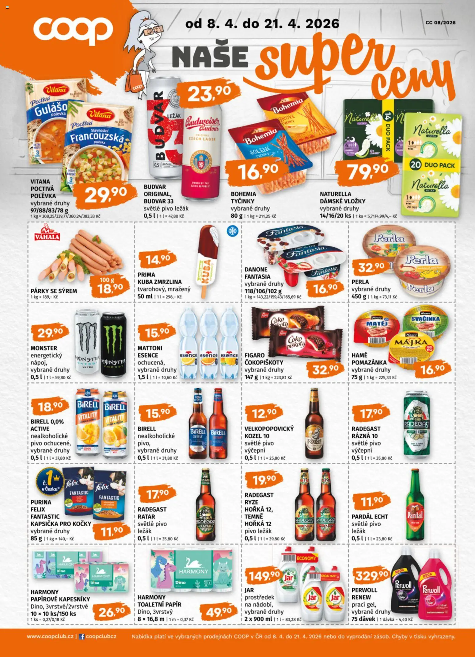 Terno leták od 08.04.2026 | Strana: 17 | Produkty: Monster, Purina, Toaletní papír, Kozel