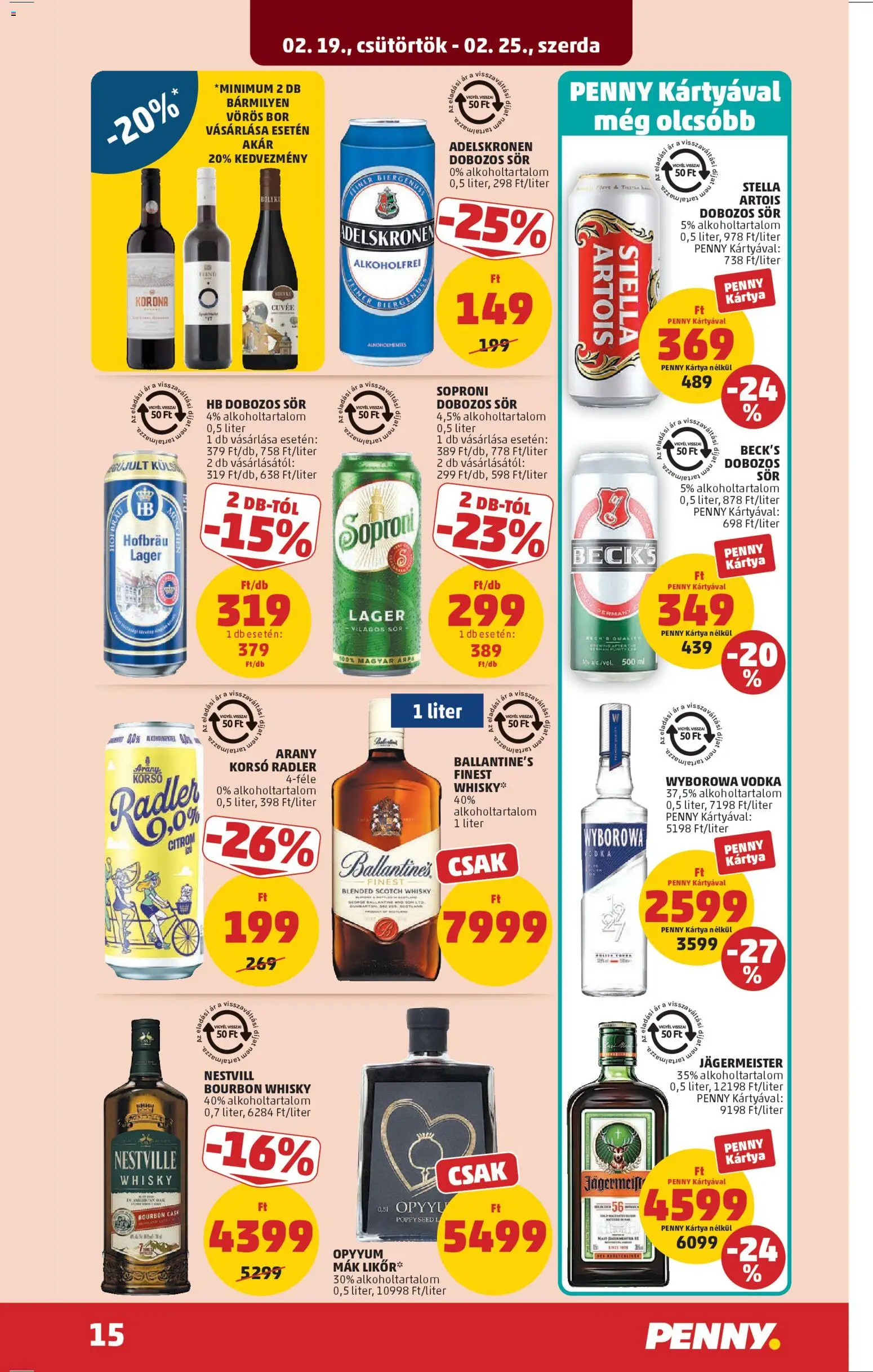PENNY akciós ujság - amely érvényes a következő dátumtól: 19.02.2026 | Oldal: 19