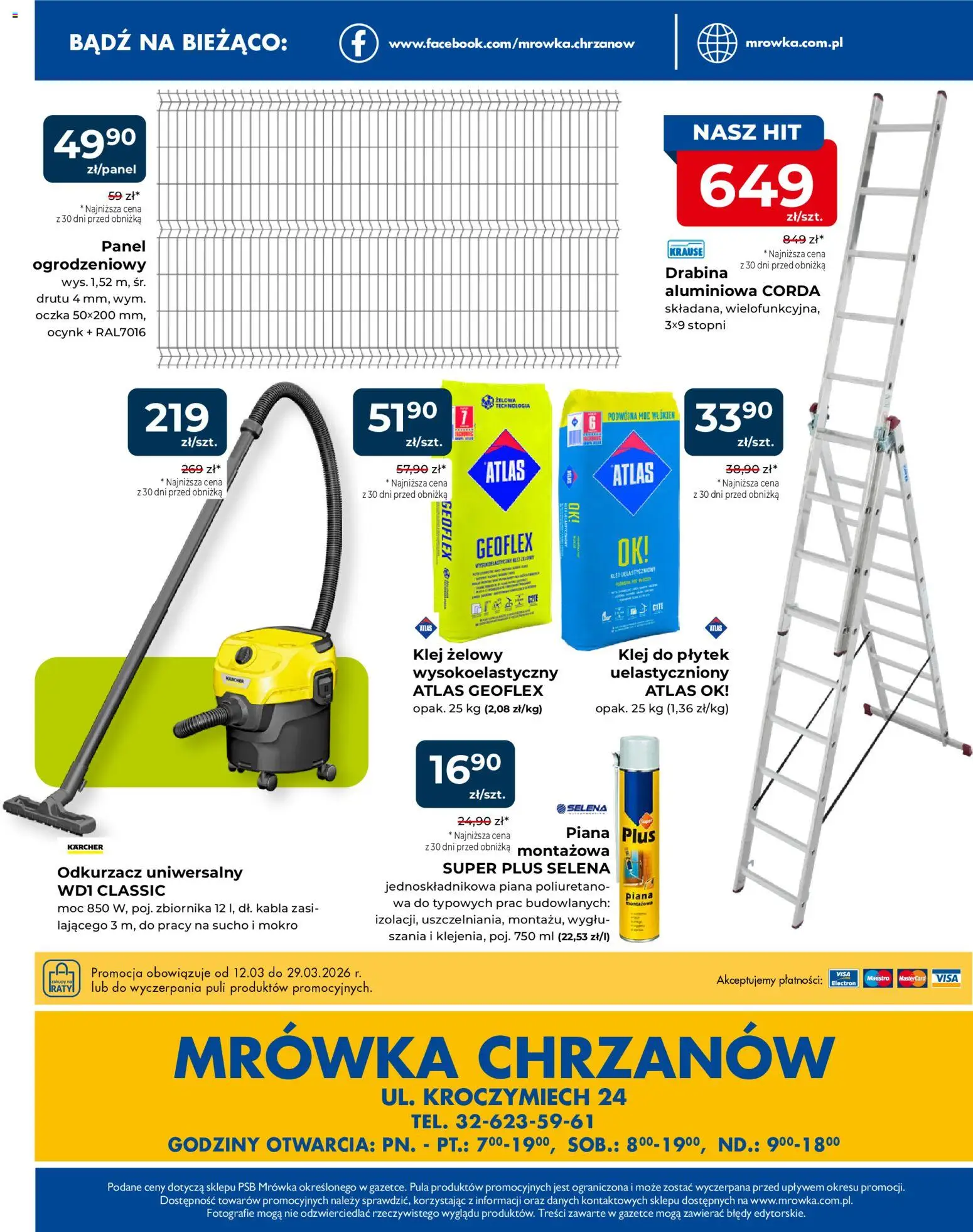 Mrówka gazetka - Chrzanów od 12.03.2026 | Strona: 6 | Produkty: Drabina, Odkurzacz