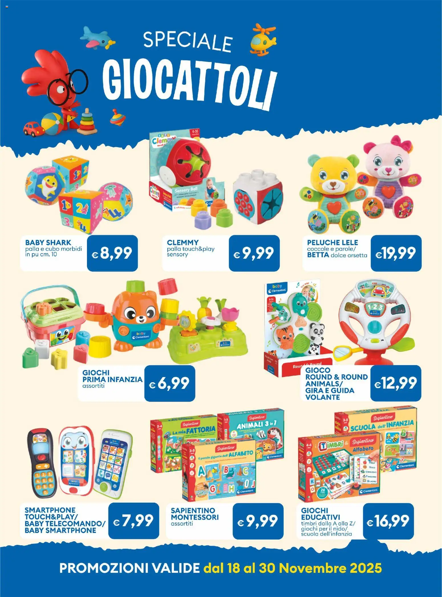 Volantino MD Discount del 18.11.2025 | Pagina: 39 | Prodotti: Peluche, Smartphone, Gioco