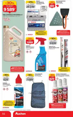 Auchan Akciós újság - amely érvényes a következő dátumtól: 06.11.2025 | Oldal: 56 | Termékek: Akkumulátor, Motorolaj