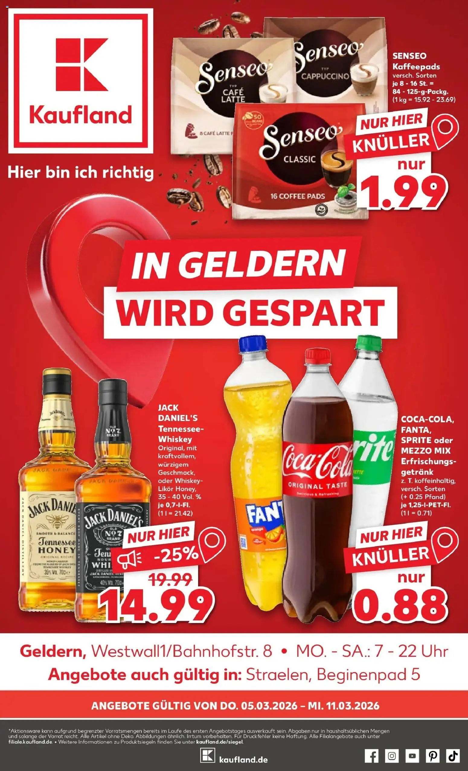 Kaufland Prospekt Straelen	 – gültig ab 02.03.2026 | Seite: 13 | Produkte: Sprite, Cola, Oder mezzo mix, Whiskey