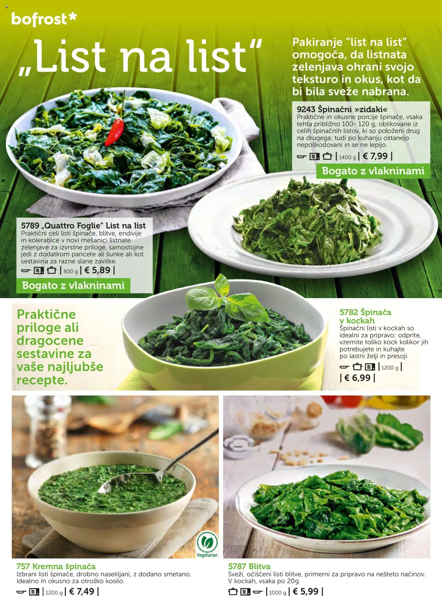 Novi Bofrost katalog ponudbe – veljaven od 01.11.2025 | Stran: 56 | Izdelki: Zelenjava
