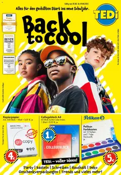 TEDi Prospekt Back to school gültig ab dem 01.08.2025