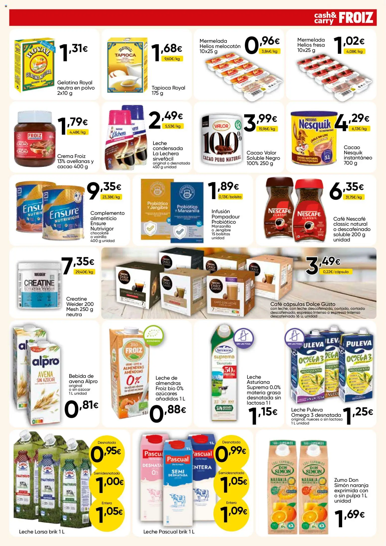 Froiz - Folleto Cash │ válido desde el 28.04.2026 | Página: 5 | Productos: Polvo, Leche, Café, Chocolate
