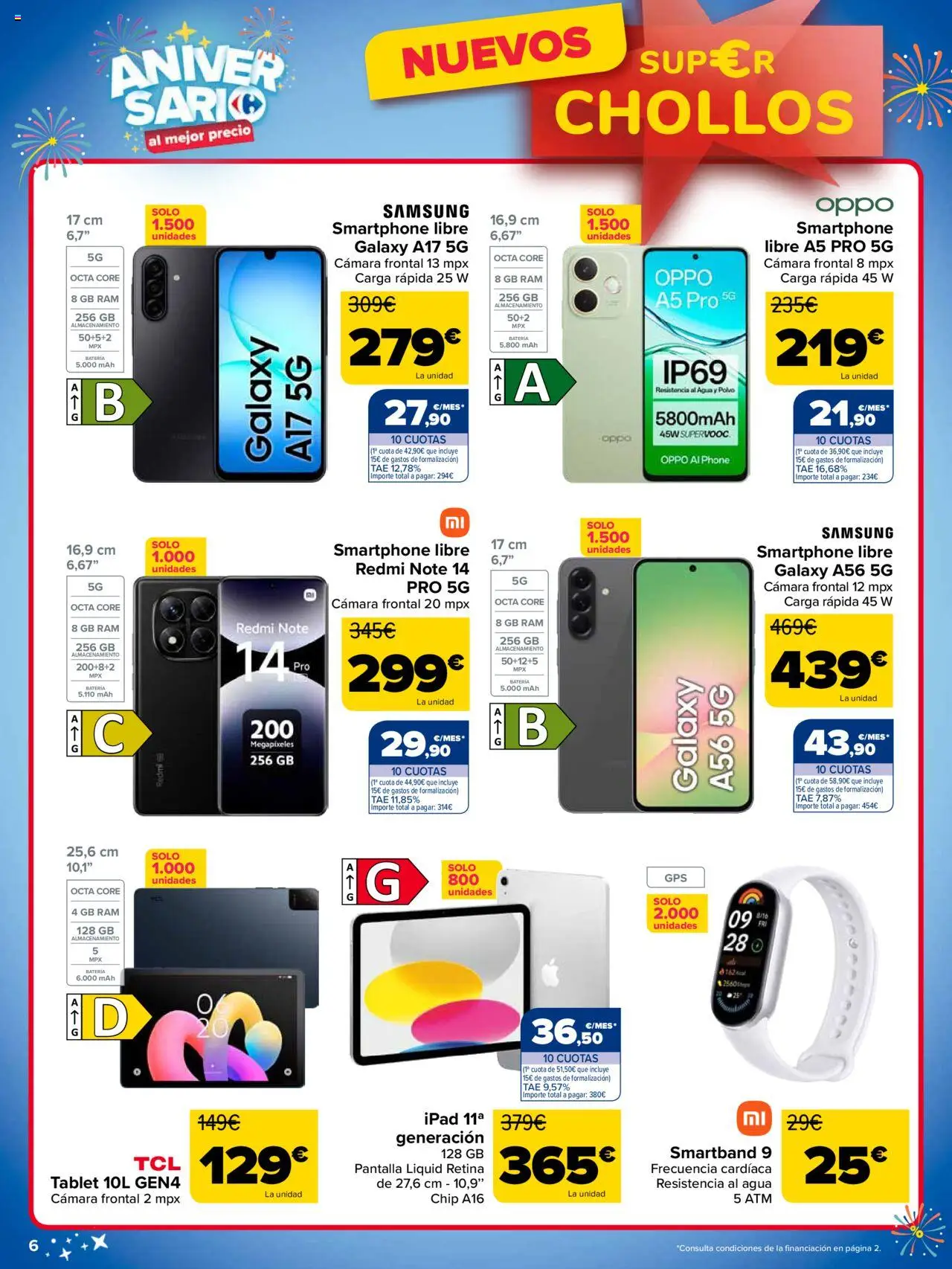 Carrefour - Super chollos │ válido desde el 07.10.2025 | Página: 6 | Productos: Polvo, Ipad, Tablet, Cámara