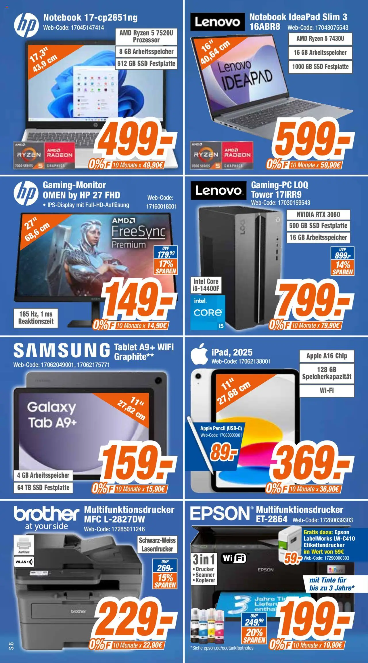 Expert - Grosse Neueröffnung in Kaiserslautern – gültig ab 01.10.2025 | Seite: 6 | Produkte: Lenovo, Epson, Apple, Laserdrucker