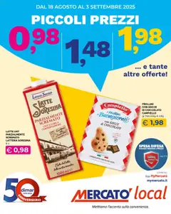 Anteprima del volantino Mercatò Local catalogo valido a partire dal 18.08.2025