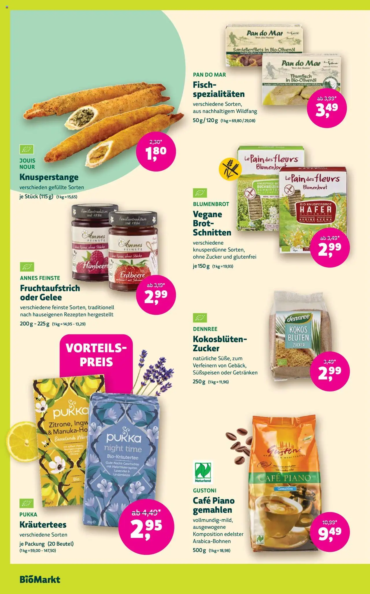 BioMarkt Prospekt - gültig ab dem 13.08.2025 | Seite: 8 | Produkte: Fisch, Zucker, Himbeere, Lavendel
