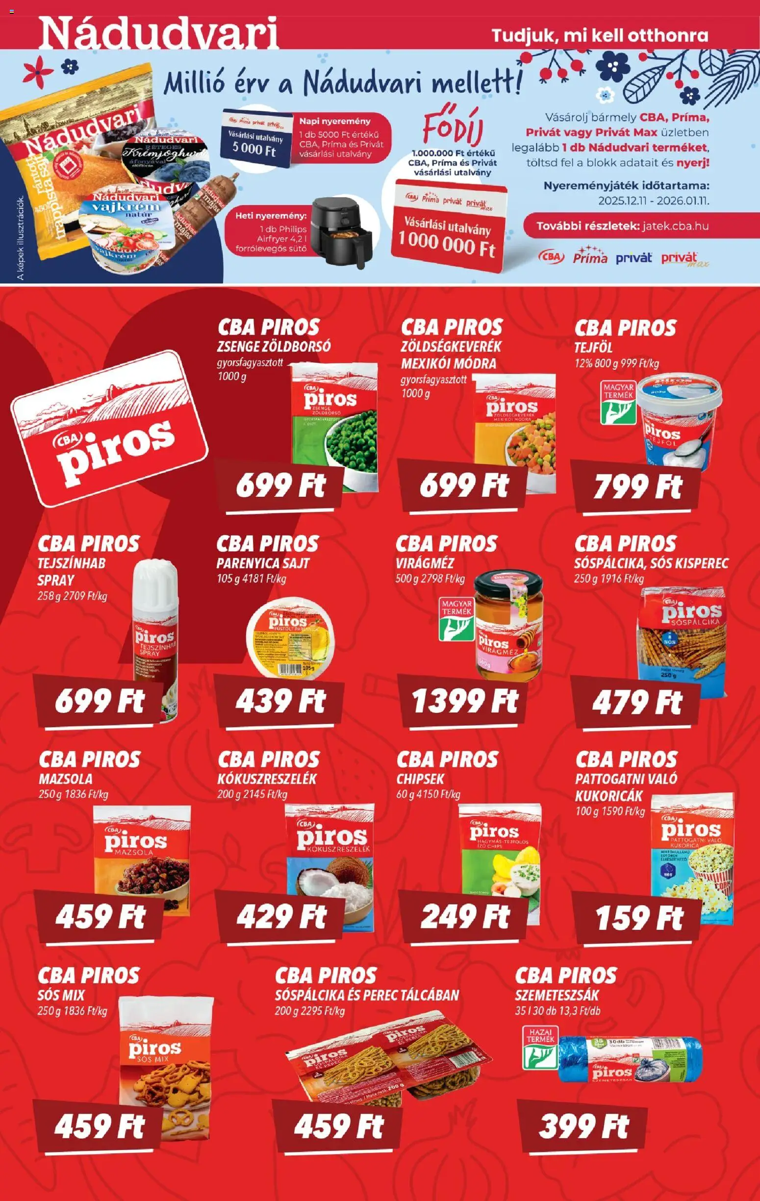 CBA akciós ujság - amely érvényes a következő dátumtól: 18.12.2025 | Oldal: 4 | Termékek: Szemeteszsák, Tejszínhab, Tejföl, Mazsola