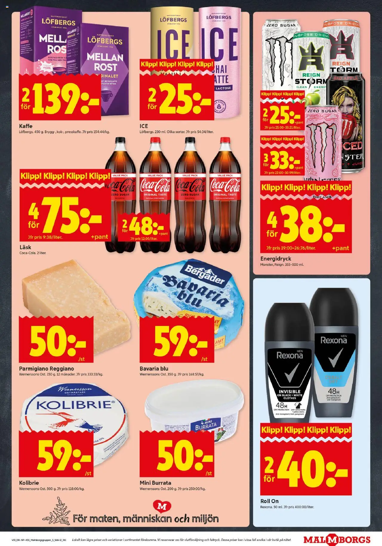 ICA Kvantum reklamblad aktuell från 11.08.2025 | Sida: 11 | Produkter: Burrata, Kaffe, Juice, Äpple