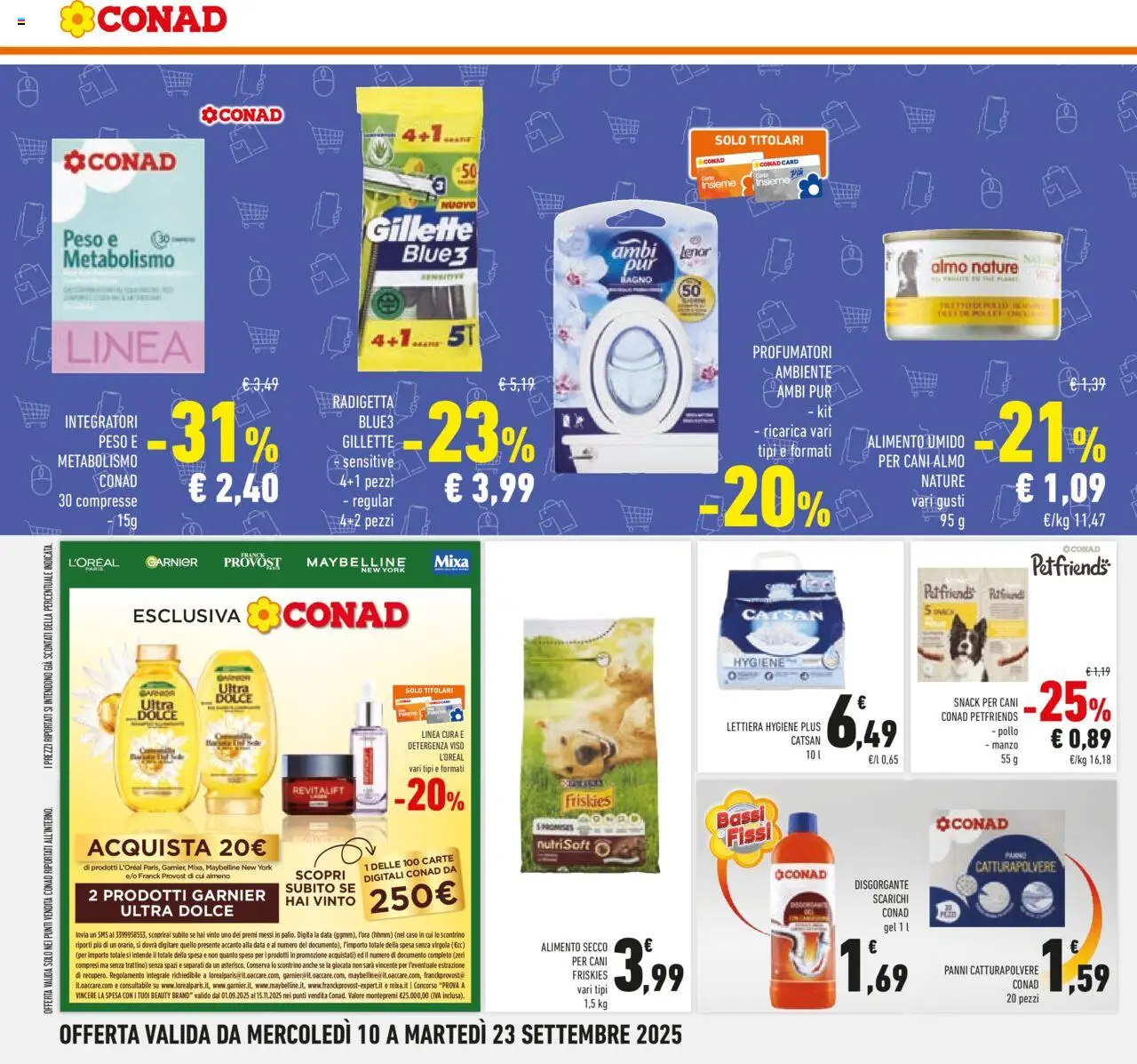 Volantino Conad del 10.09.2025 | Pagina: 34 | Prodotti: Pollo, Manzo, Data, Bagno