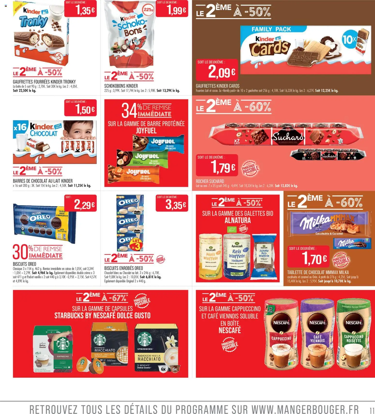 {H1} | Page: 11 | Produits: Tablette, Dolce Gusto, Mais, Biscuits