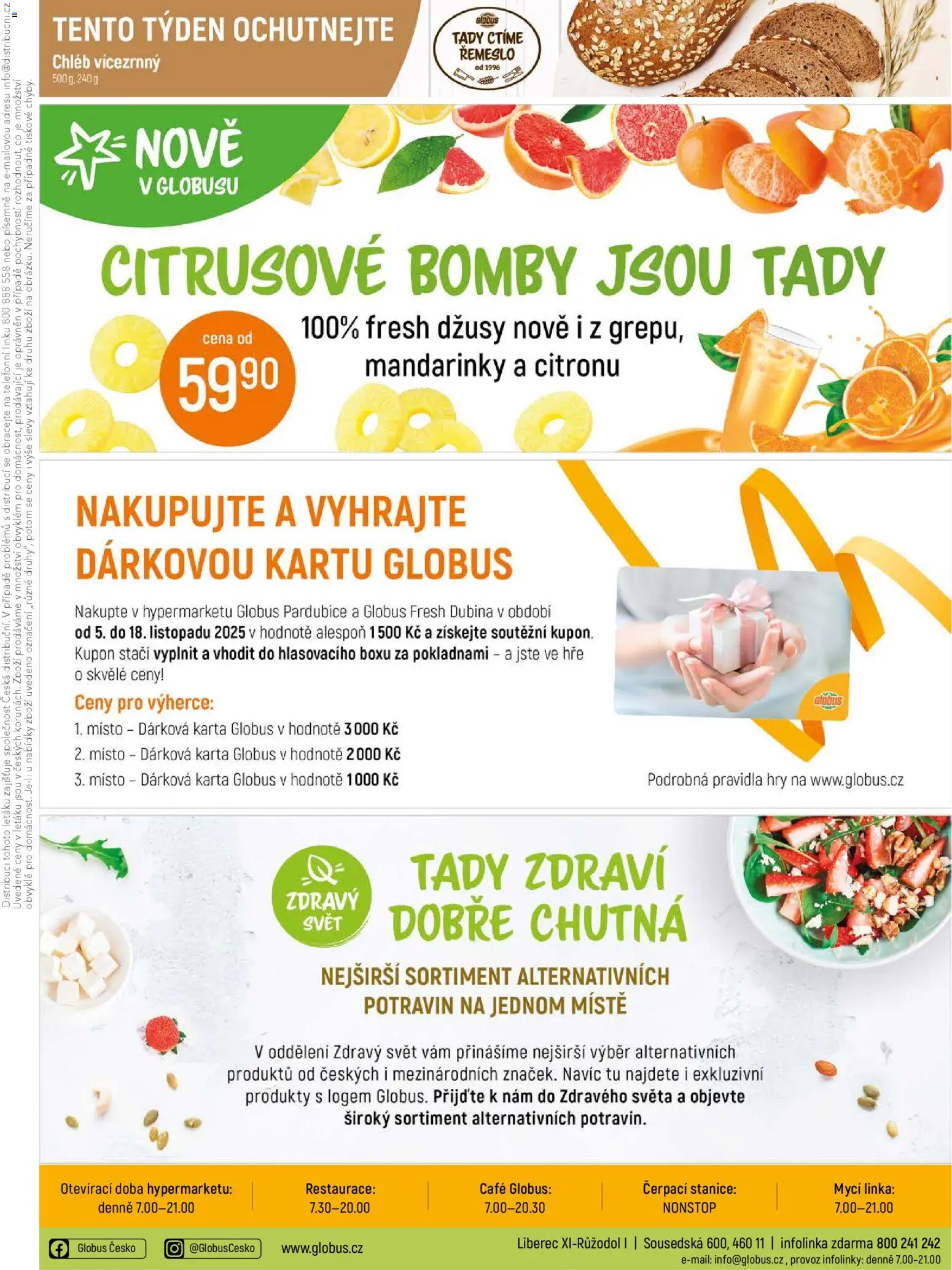 Globus leták - Liberec od 12.11.2025 | Strana: 41 | Produkty: Globus, Chléb, Mandarinky