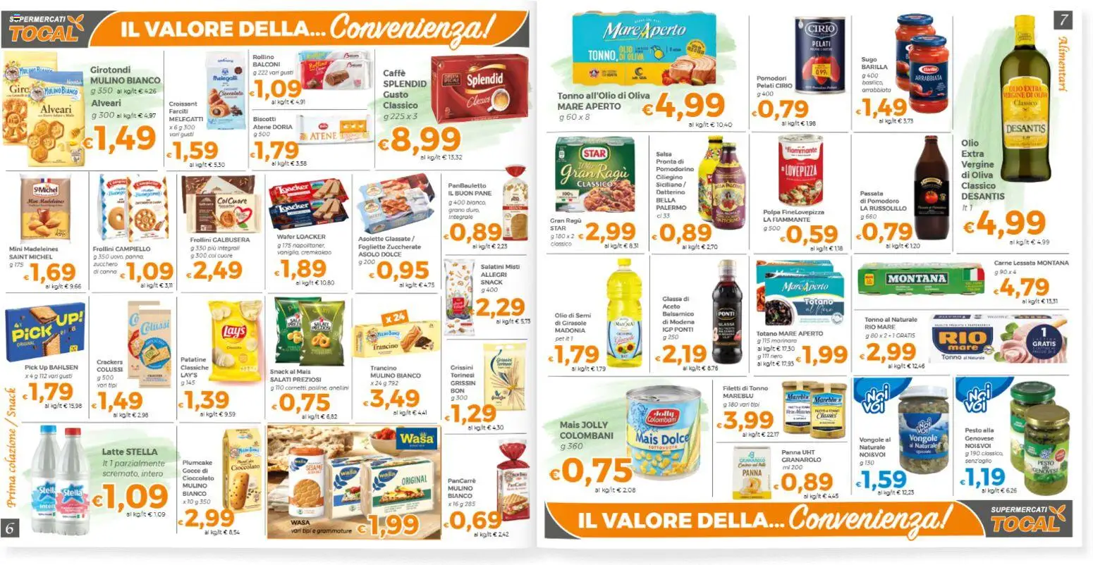 Volantino Tocal del 28.04.2026 | Pagina: 4 | Prodotti: Zucchero, Tonno, Glassa, Sugo