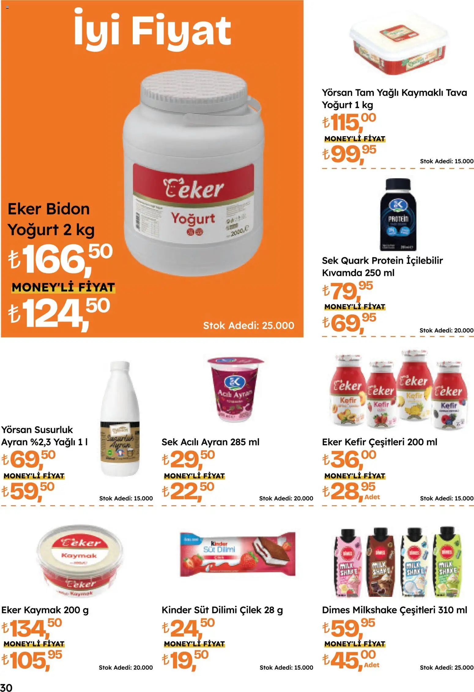 Migros Katalog - Migroskop - 16.04.2026 tarihinden itibaren geçerlidir | Sayfa: 30 | Ürünler: Kefir, Süt, Yoğurt, Çilek