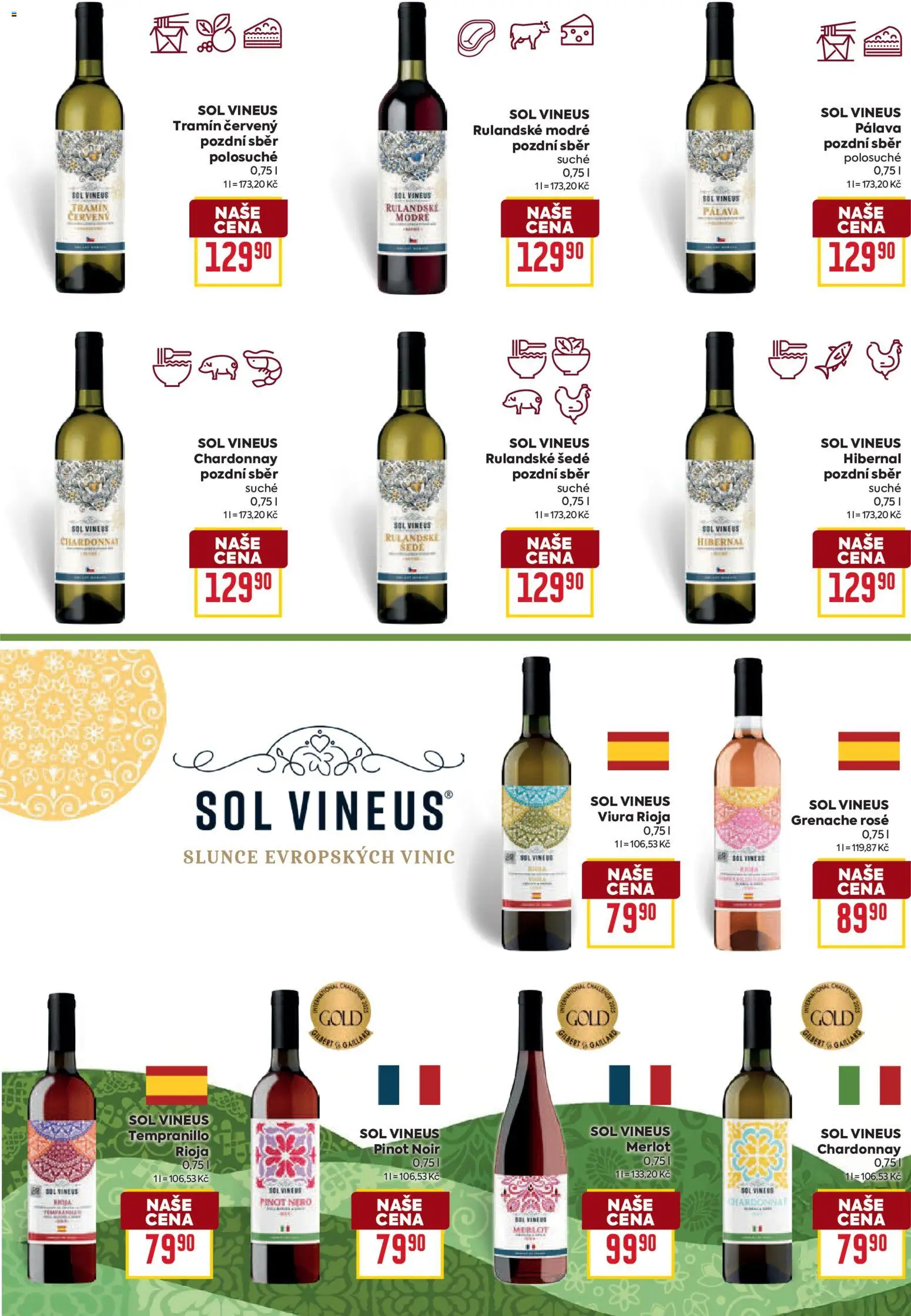 Billa leták - Velikonoce od 04.03.2026 | Strana: 19 | Produkty: Merlot, Pinot Noir, Tramín červený