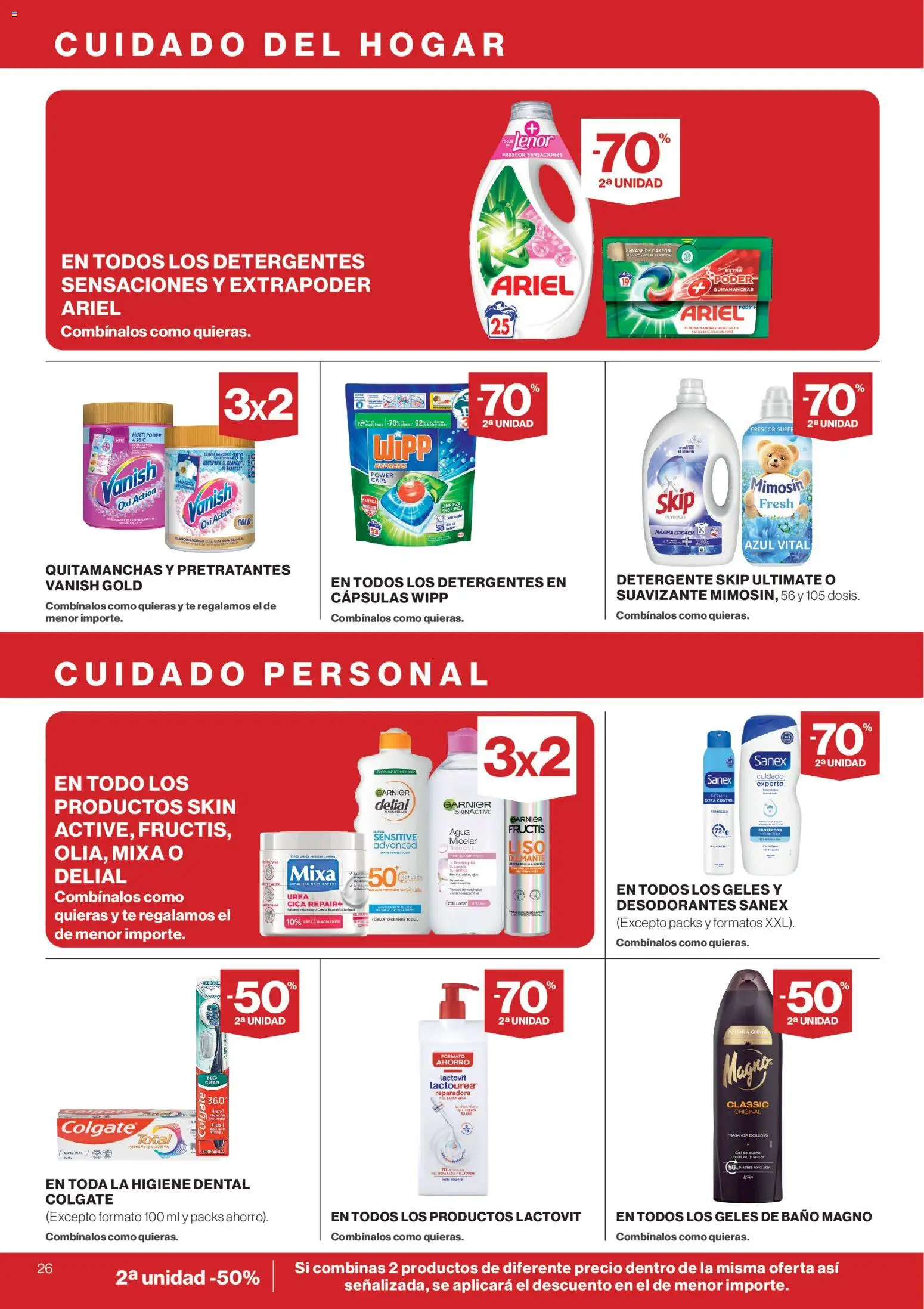 Supercor folleto │ válido desde el 25.03.2026 | Página: 26 | Productos: Fragancia, Quitamanchas, Suavizante, Baño