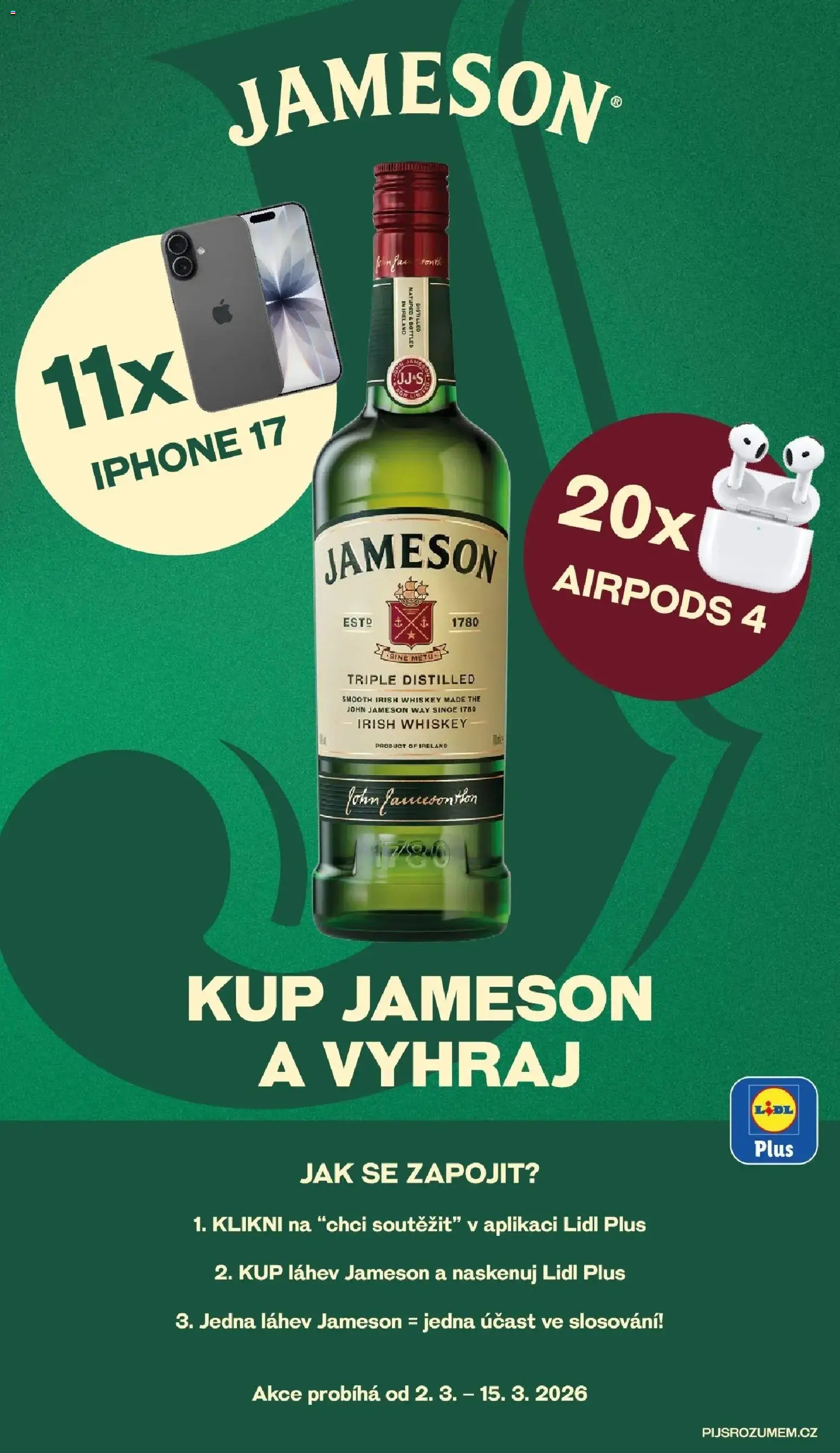 Lidl aktuální leták od 02.03.2026 | Strana: 28 | Produkty: Whiskey, Jameson, Smartphone, Iphone