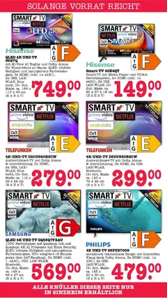 SAMSUNG QLED 4K UHD TV GQ65Q7F2AU, 100% Farbvolumen mit Quantum Dot und Quantum 4K AI Prozessor mit Knox Security, QLED: höchste Helligkeit und naturgetreue Farbwiedergabe, HD+ integriert (6 Monate gratis über SAT-Empfang), 3x HDMI (inkl. 1. eARC), USB, LAN/WLAN, Bluetooth, CI+ Slot, Maße: ca. 145 x 88 x 27 cm (B x H x T) ab 08.03.2026 gültig | Seite: 65