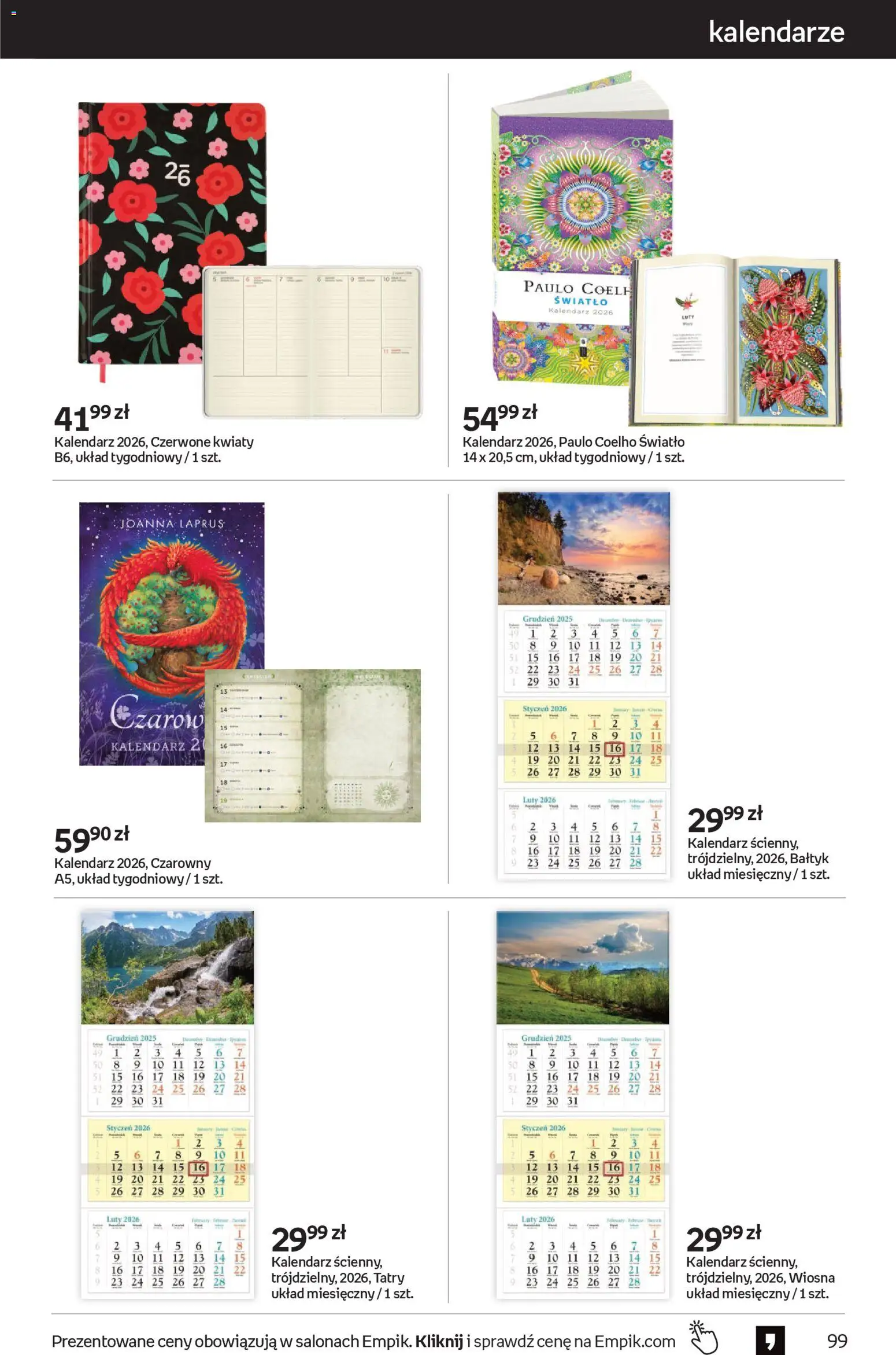 Empik Black Friday od 29.10.2025 | Strona: 99 | Produkty: Kalendarz, Kwiaty